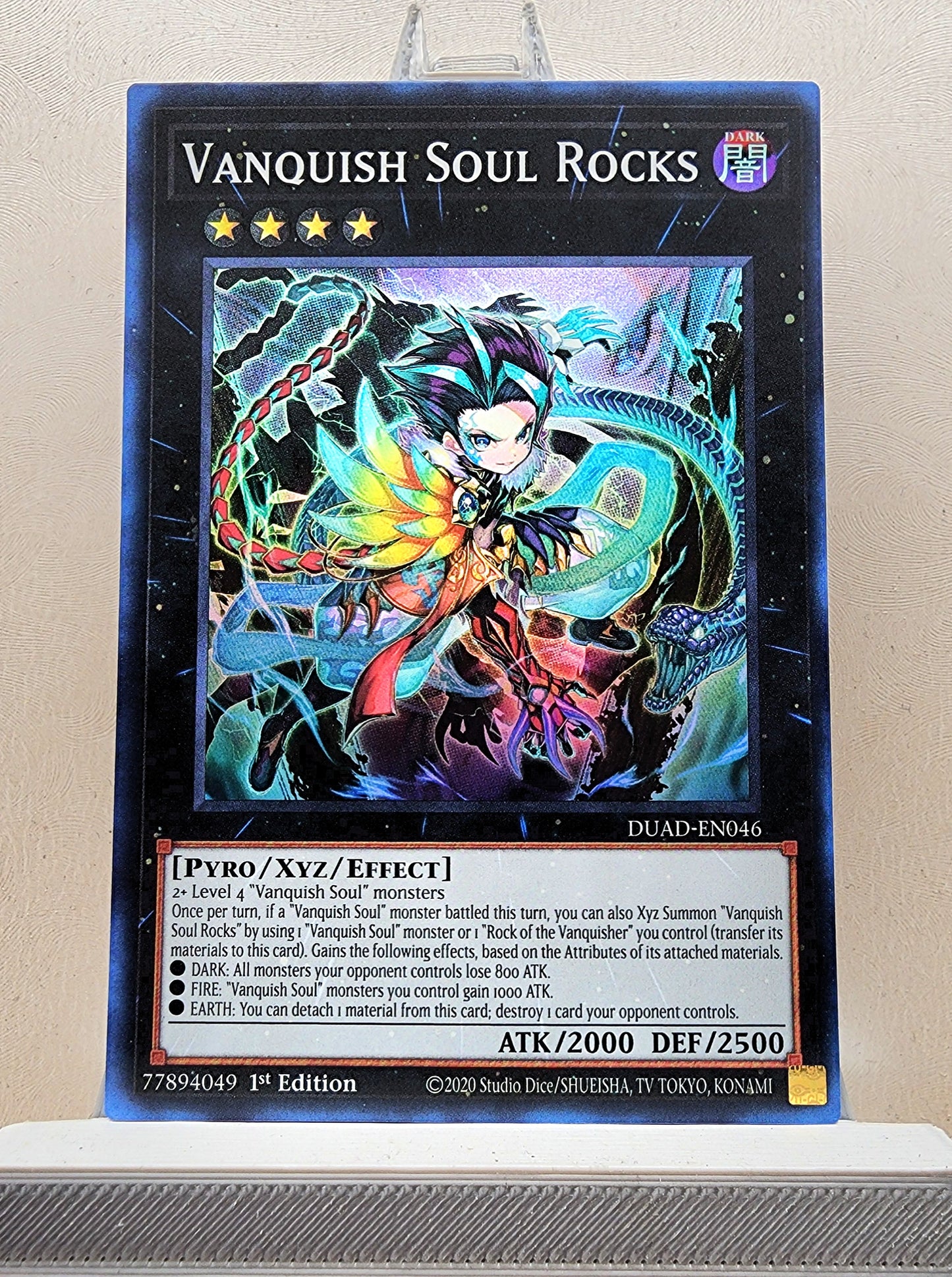 Yugioh! 1x Vanquish Soul Rocks (DUAD - Super Rare) 1st Edition
