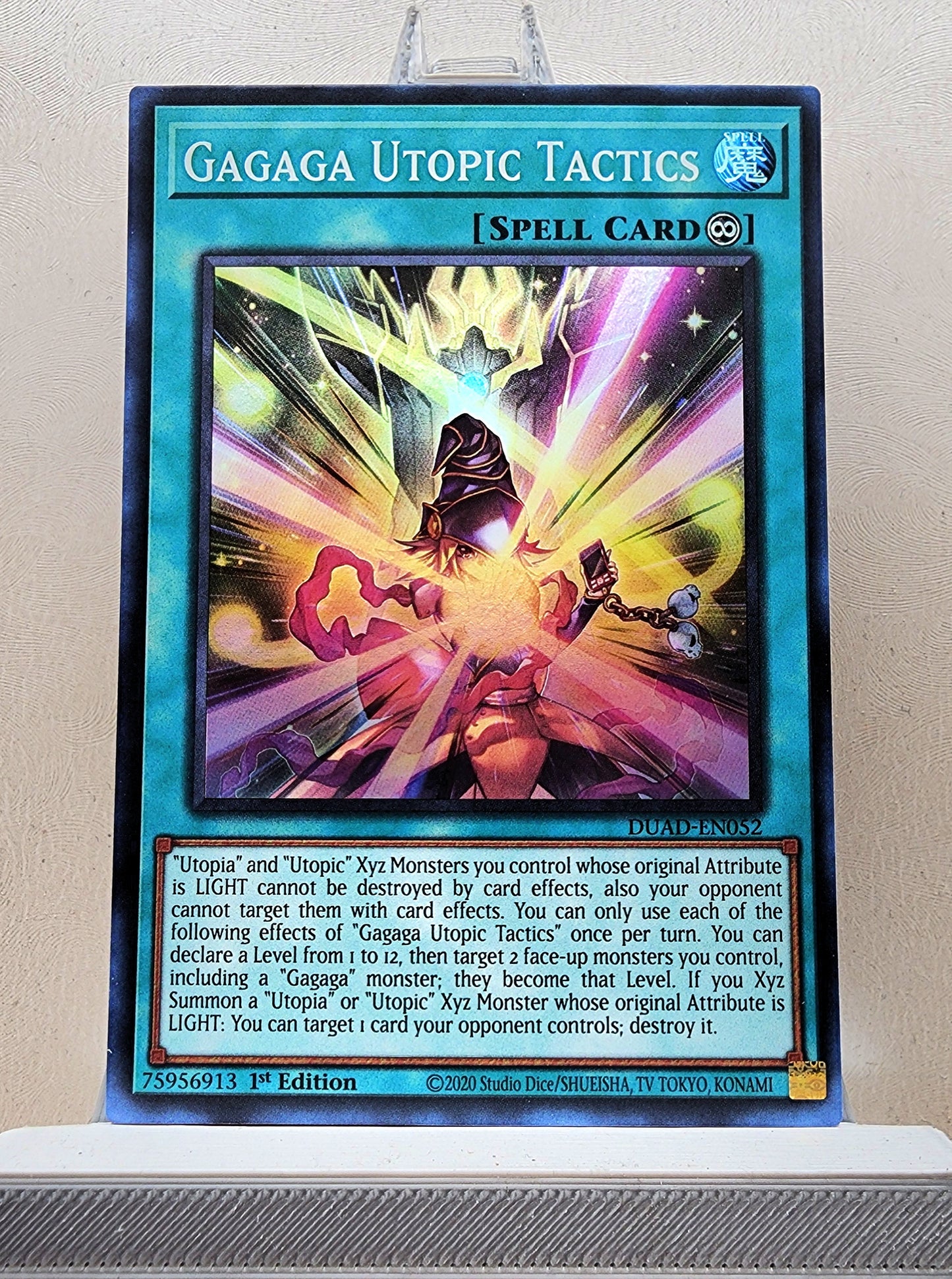 Yugioh! 1x Gagaga Utopic Tactics (DUAD - Super Rare) 1st Edition