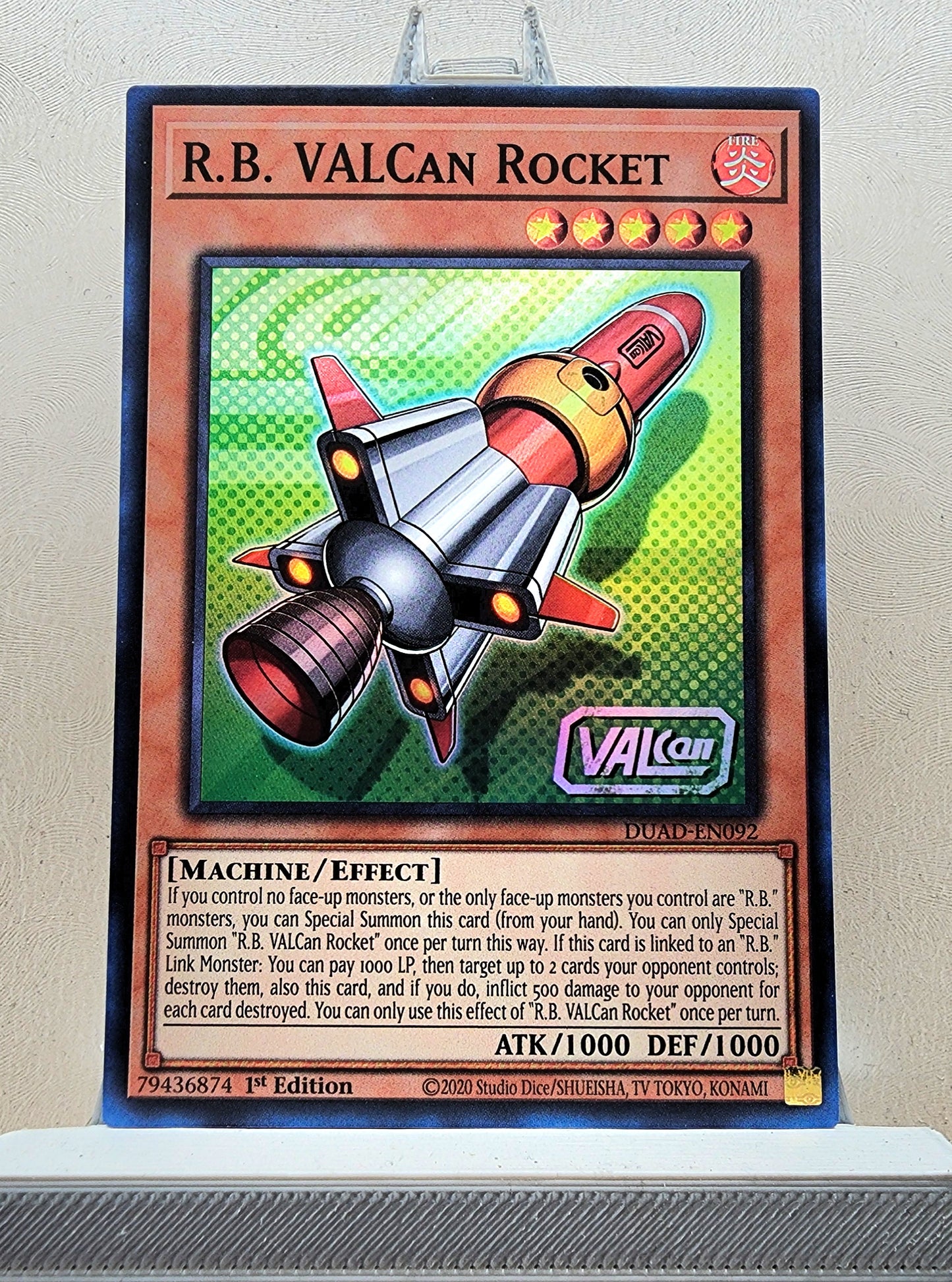 Yugioh! 1x R.B. VALCan Rocket (DUAD - Super Rare) 1st Edition