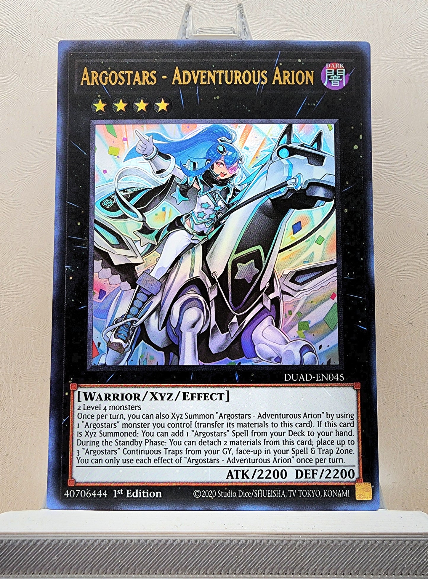 Yugioh! 1x Argostars - Adventurous Arion (DUAD - Ultra Rare) 1st Edition