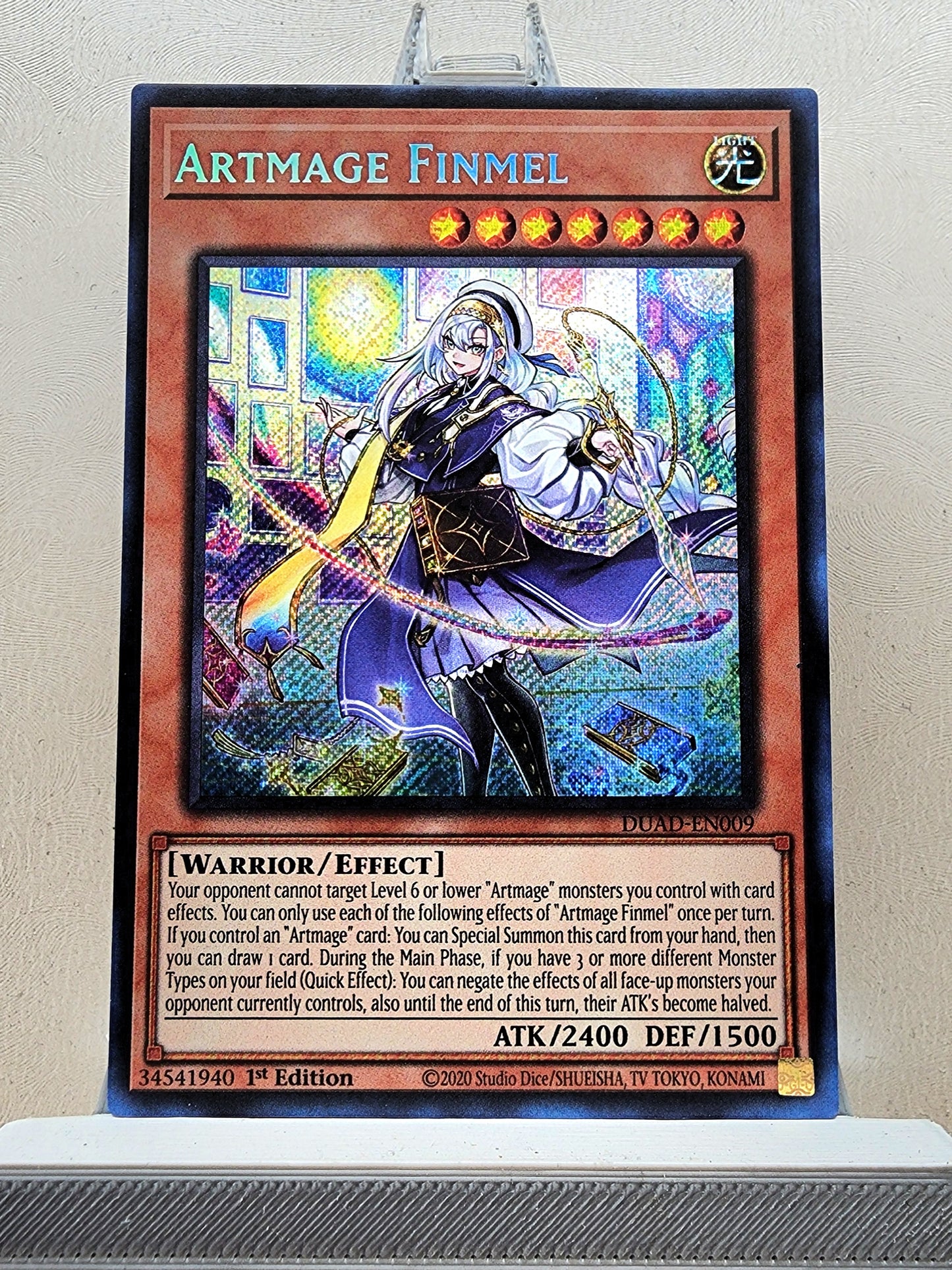 Yugioh! 1x Artmage Finmel (DUAD - Secret Rare) 1st Edition