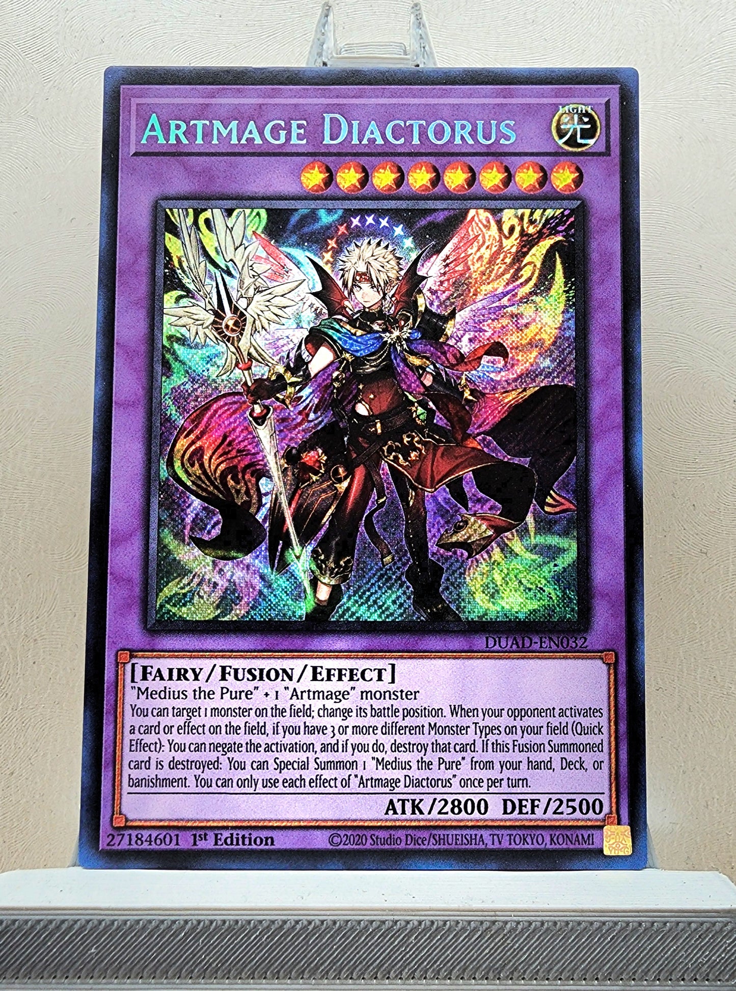 Yugioh! 1x Artmage Diactorus (DUAD - Secret Rare) 1st Edition
