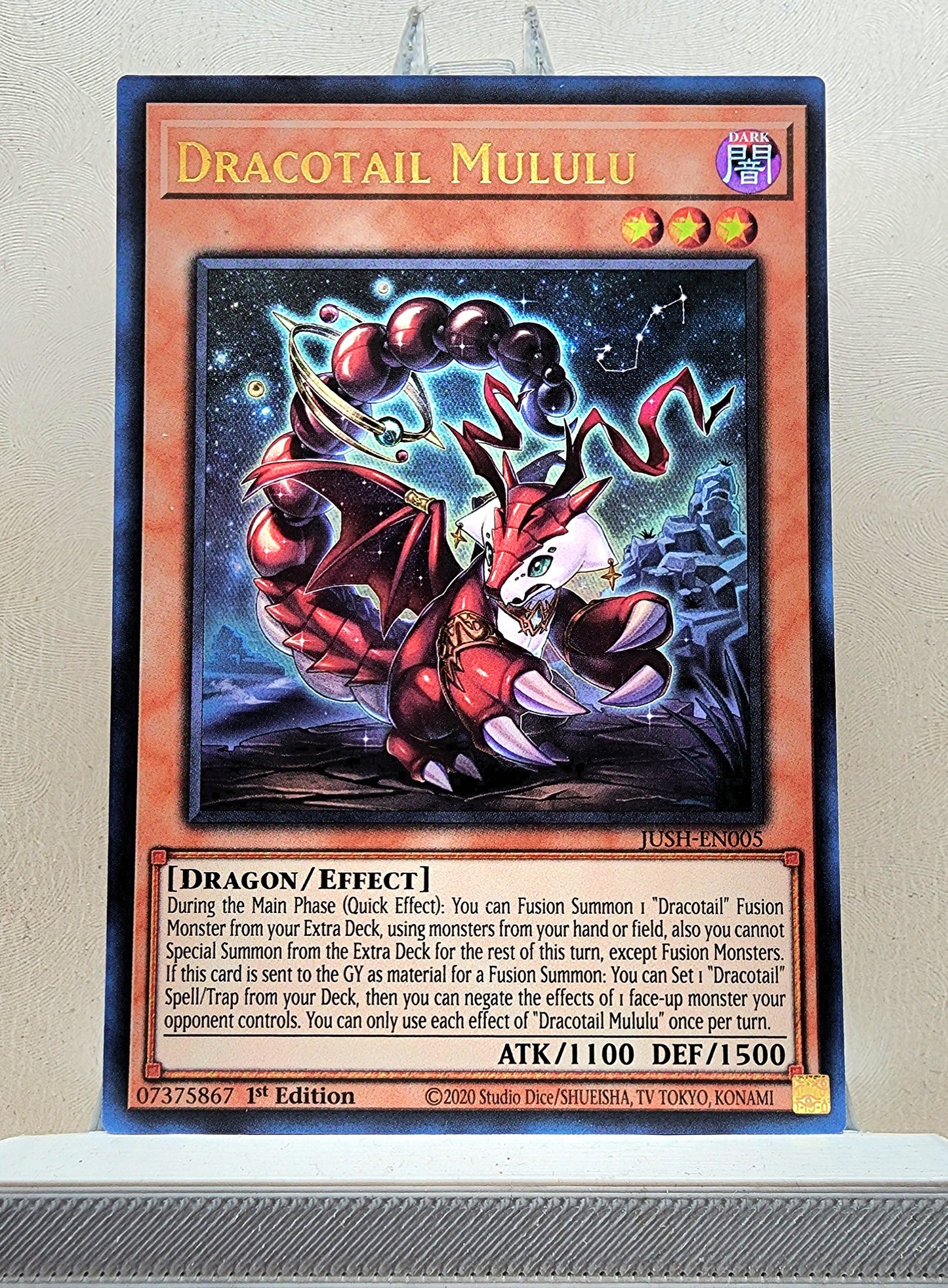Yugioh! 1x Dracotail Mululu (JUSH - Ultra Rare) 1st Edition