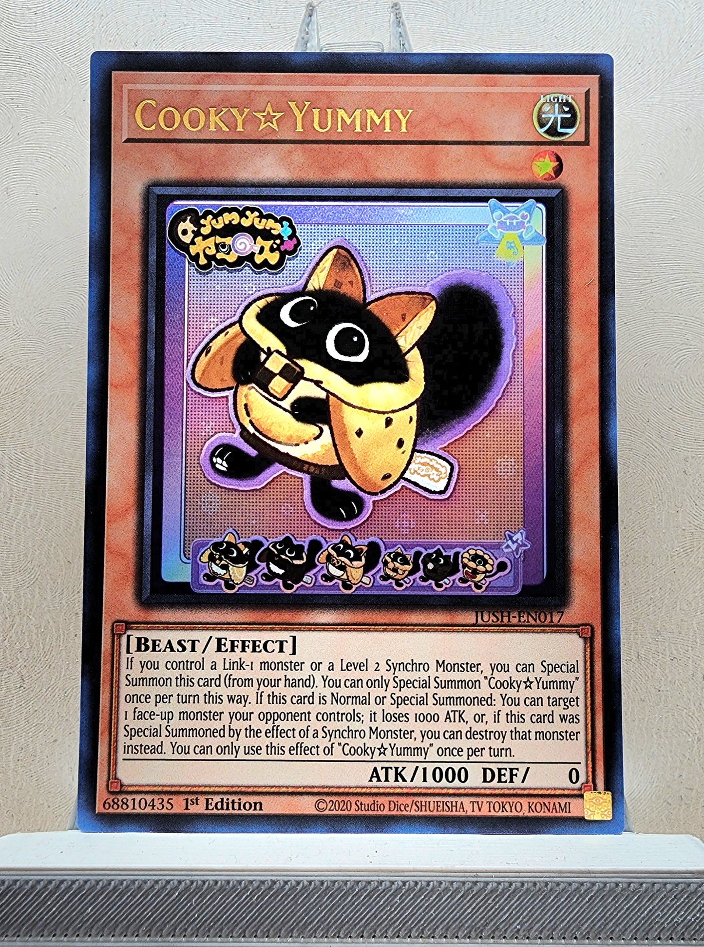 Yugioh! 1x Cooky☆Yummy (JUSH - Ultra Rare) 1st Edition