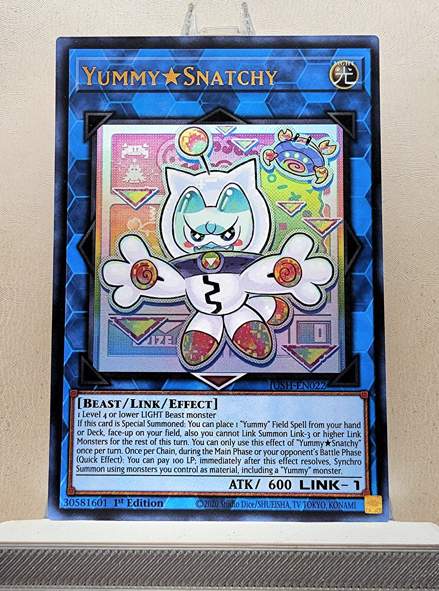Yugioh! 1x Yummy★Snatchy (JUSH - Ultra Rare) 1st Edition