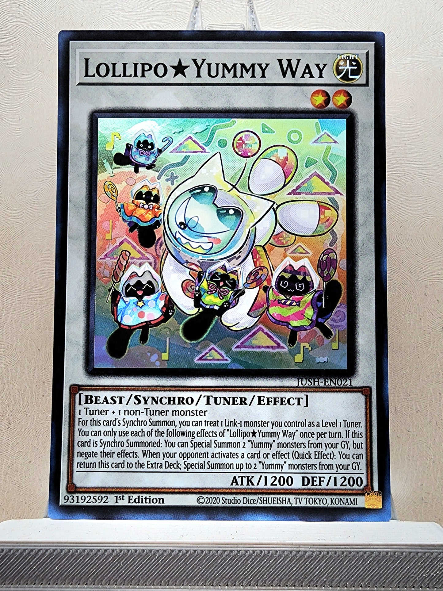 Yugioh! 1x Lollipo★Yummy Way (JUSH - Super Rare) 1st Edition