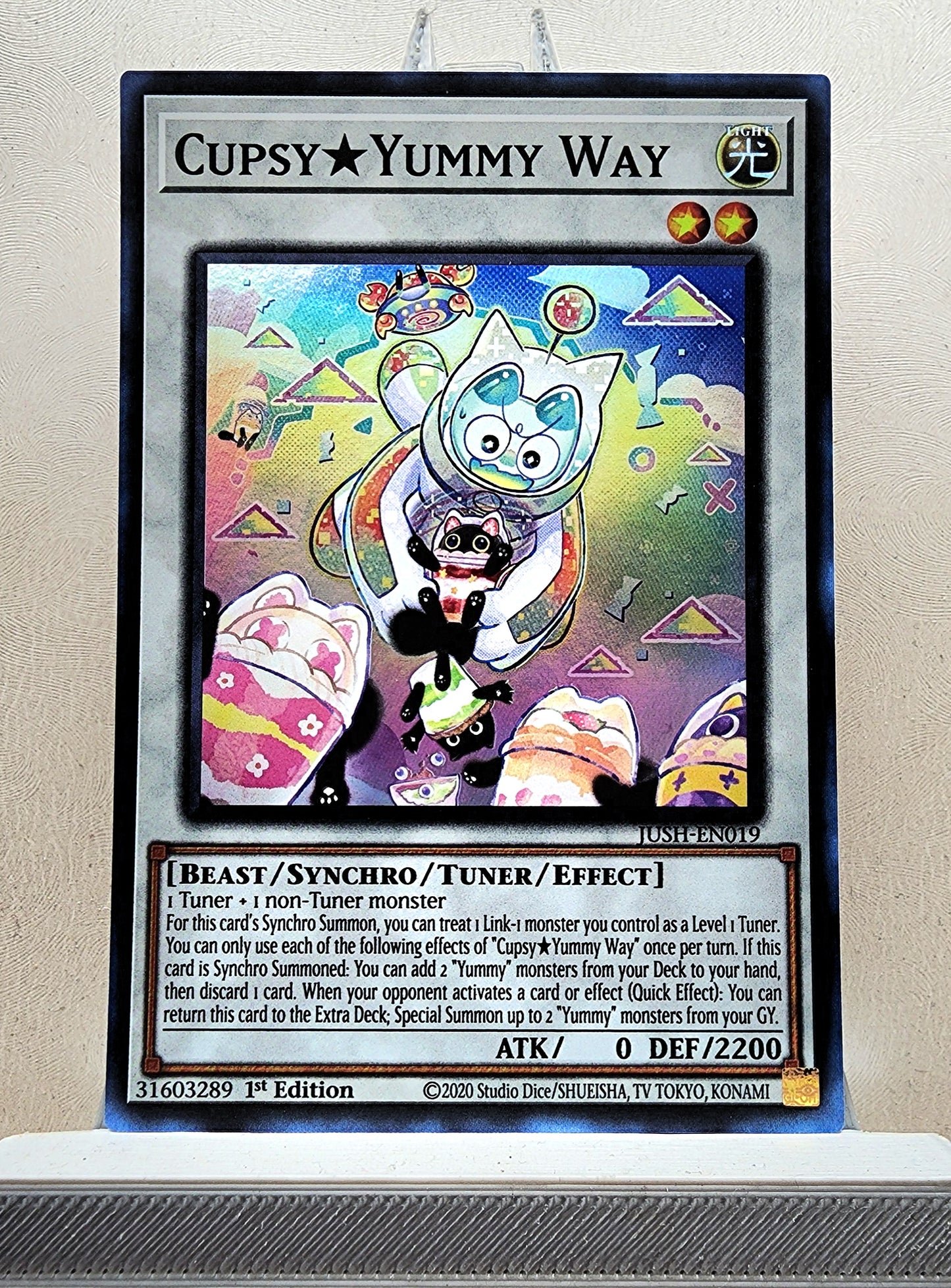 Yugioh! 1x Cupsy★Yummy Way (JUSH - Super Rare) 1st Edition