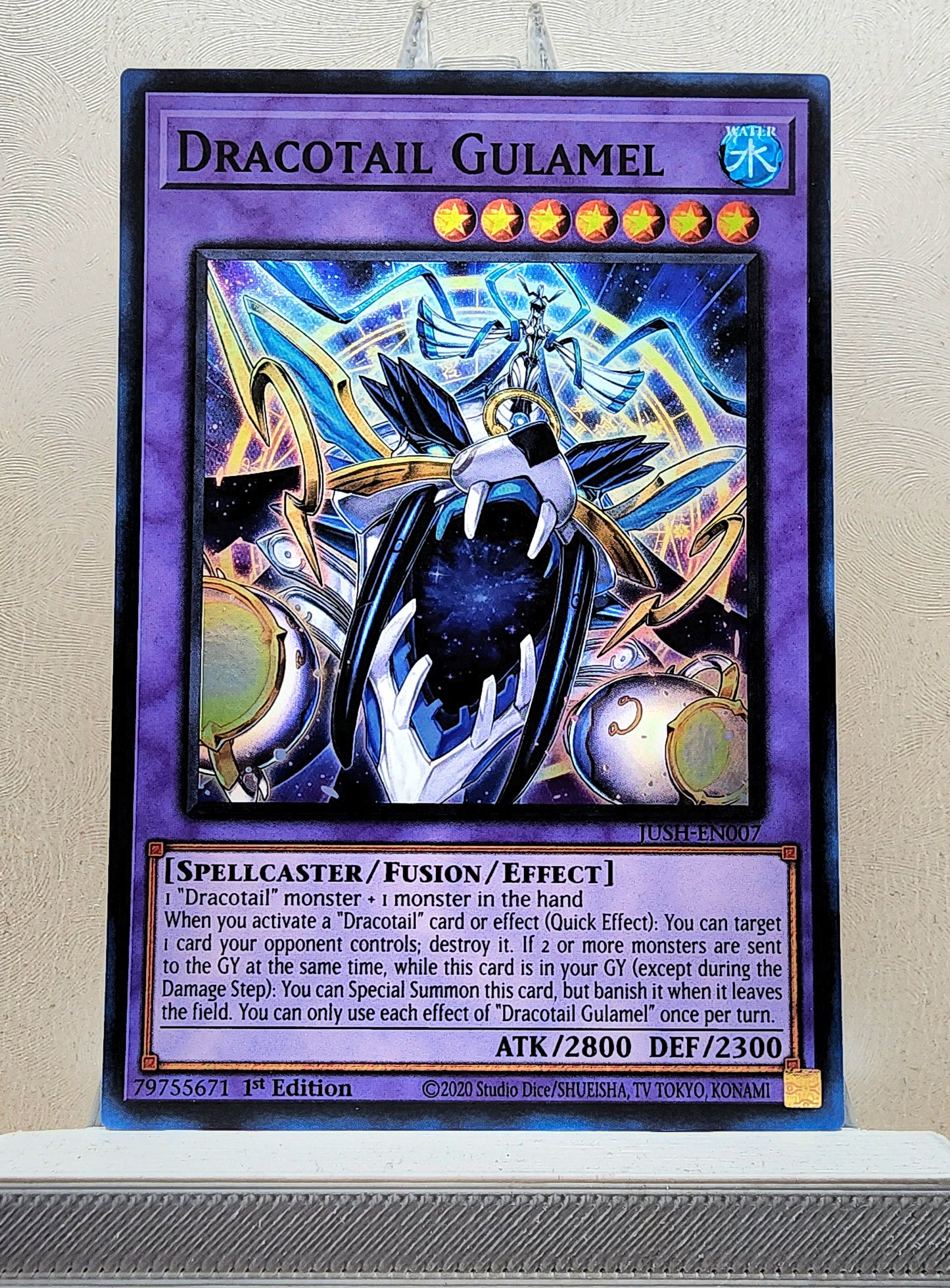 Yugioh! 1x Dracotail Gulamel (JUSH - Super Rare) 1st Edition