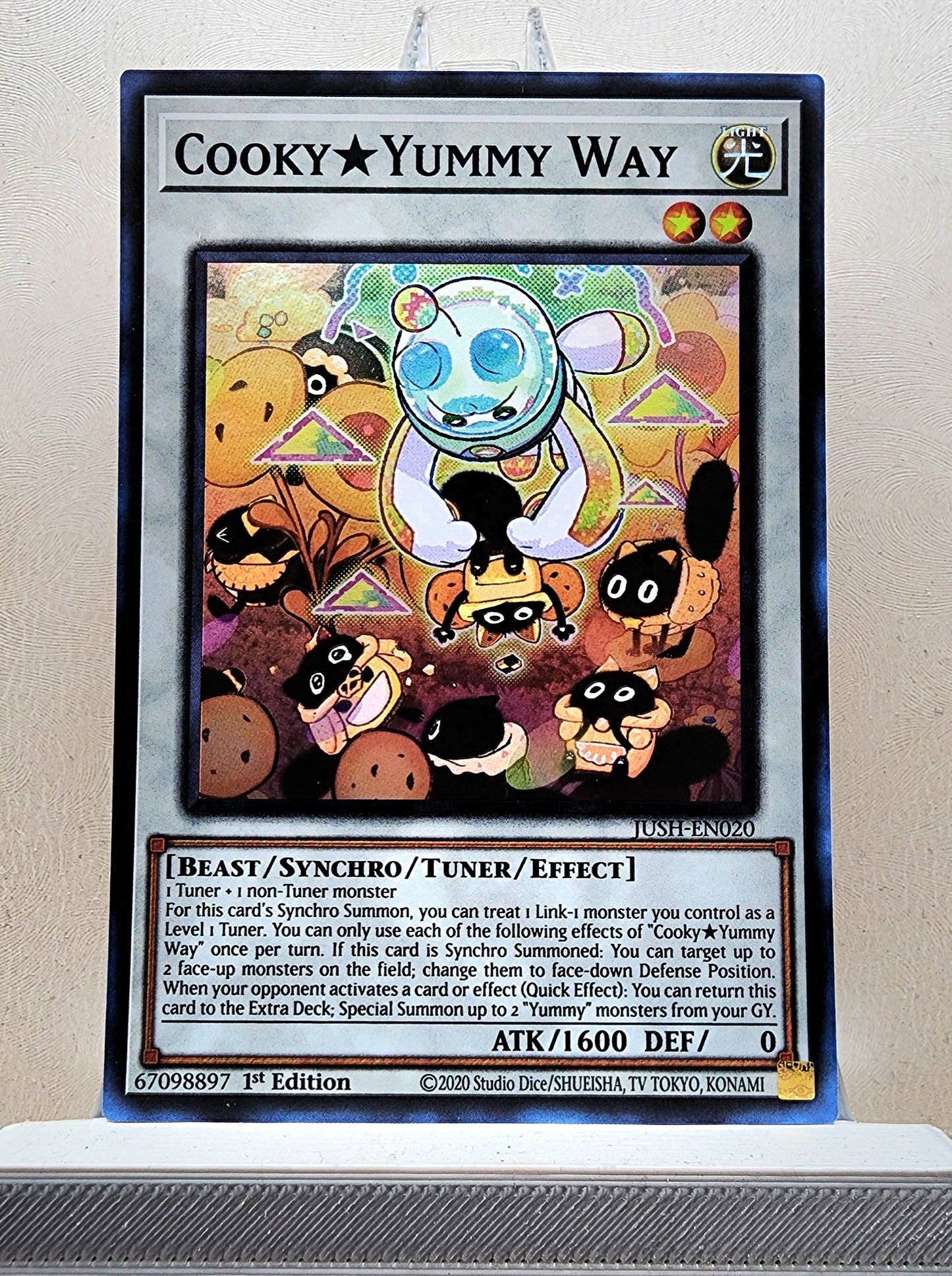 Yugioh! 1x Cooky★Yummy Way (JUSH - Super Rare) 1st Edition
