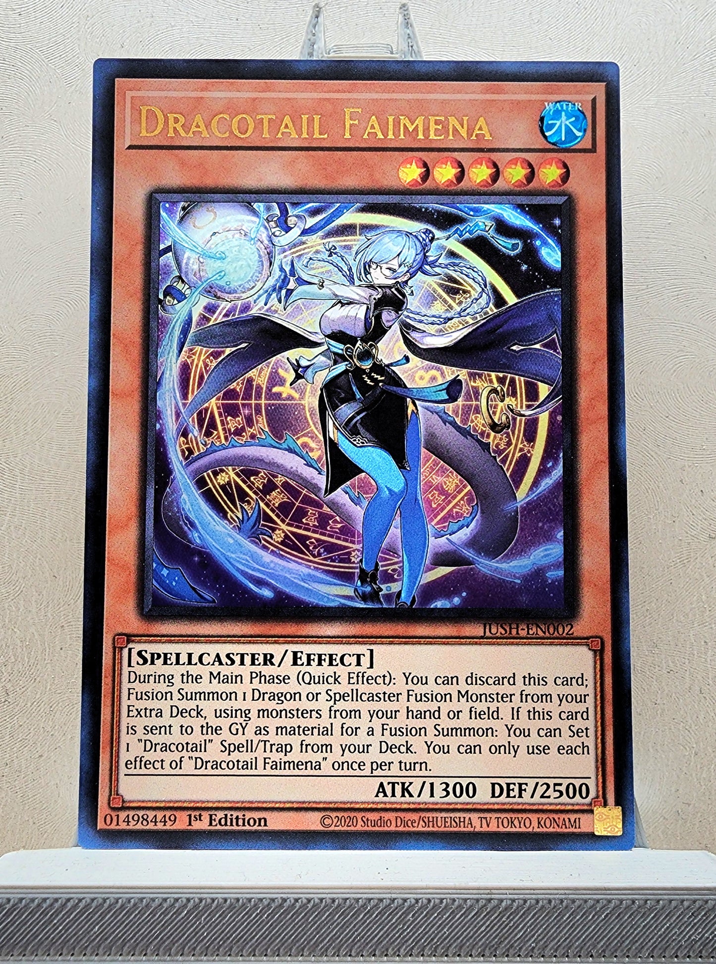 Yugioh! 1x Dracotail Faimena (JUSH - Ultra Rare) 1st Edition