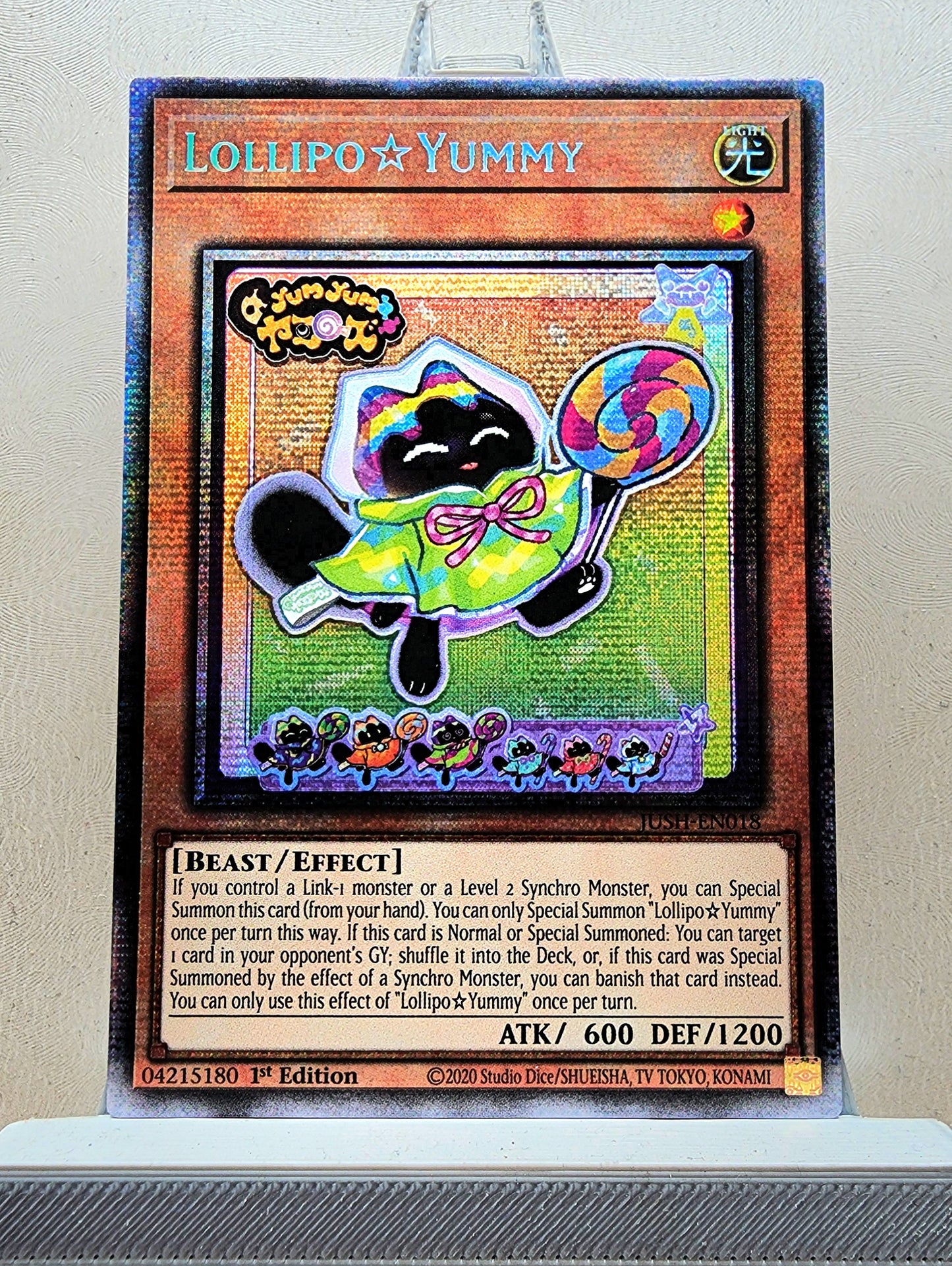Yugioh! 1x Lollipo☆Yummy (JUSH - Starlight Rare) 1st Edition