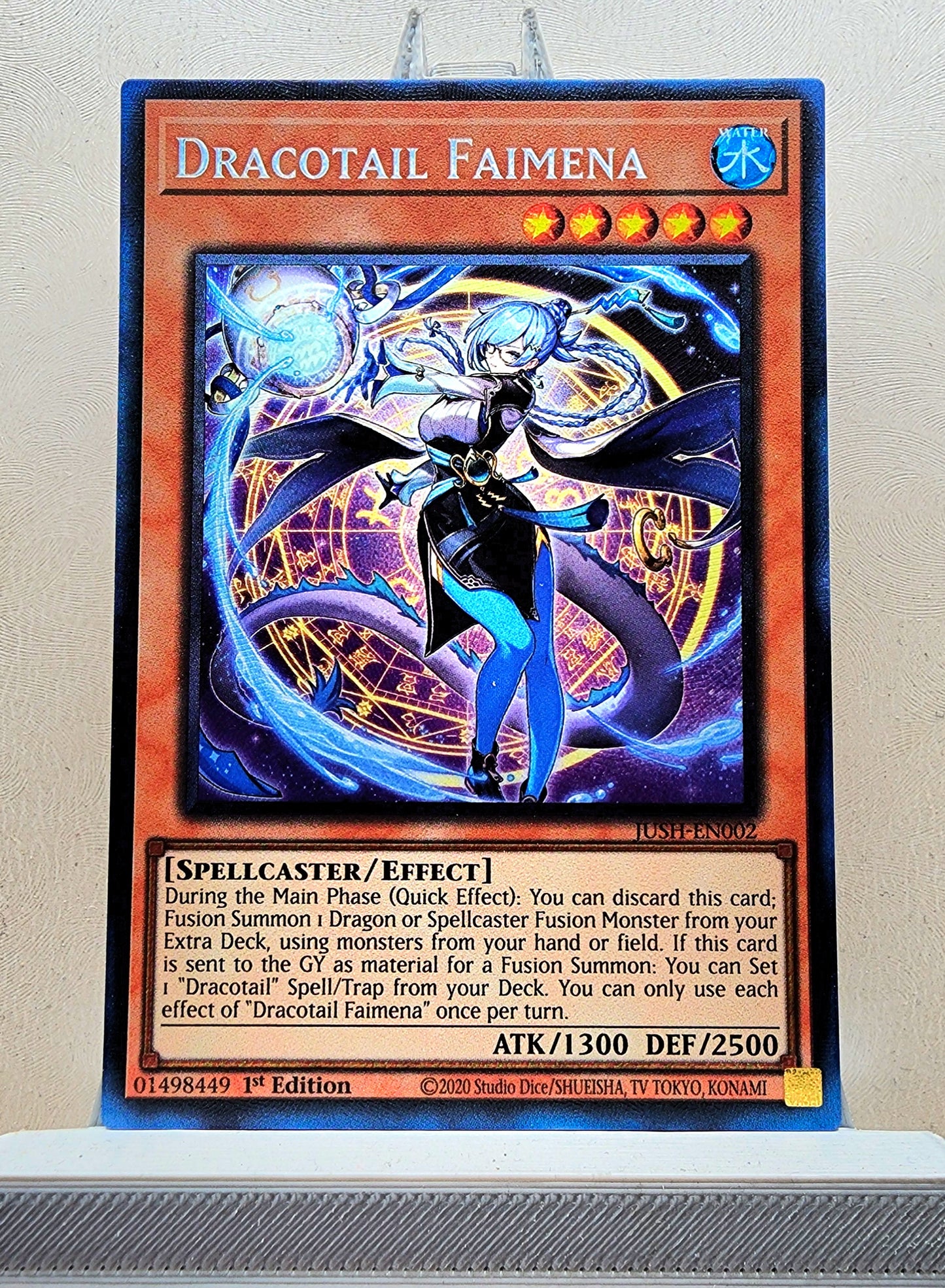 Yugioh! 1x Dracotail Faimena (JUSH - Collectors Rare) 1st Edition