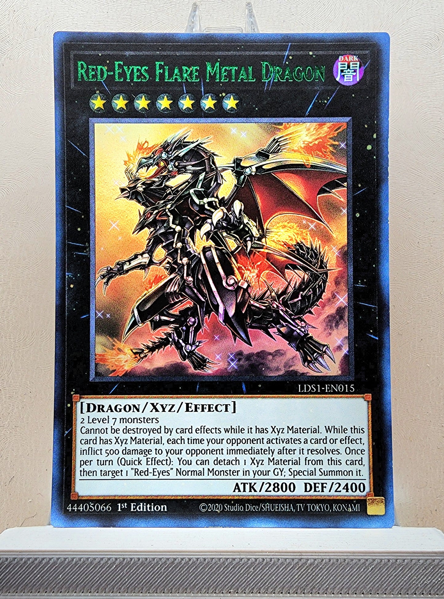 Yugioh! 1x Red Eyes Flare Metal Dragon (LDS1 - Ultra Rare) 1st Edition