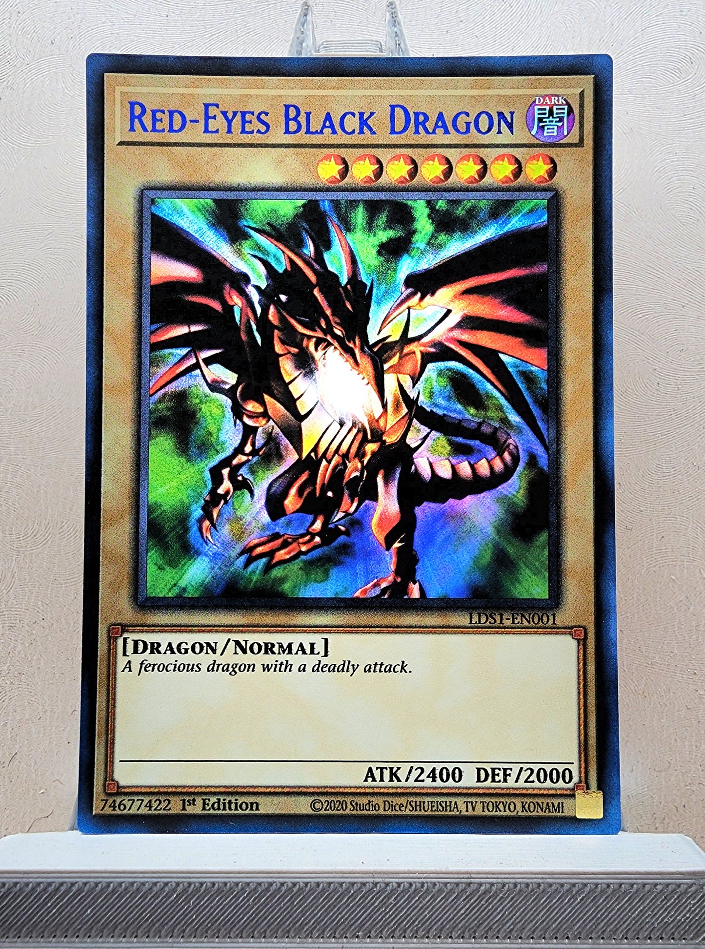 Yugioh! 1x Red Eyes Black Dragon (LDS1 - Ultra Rare) 1st Edition