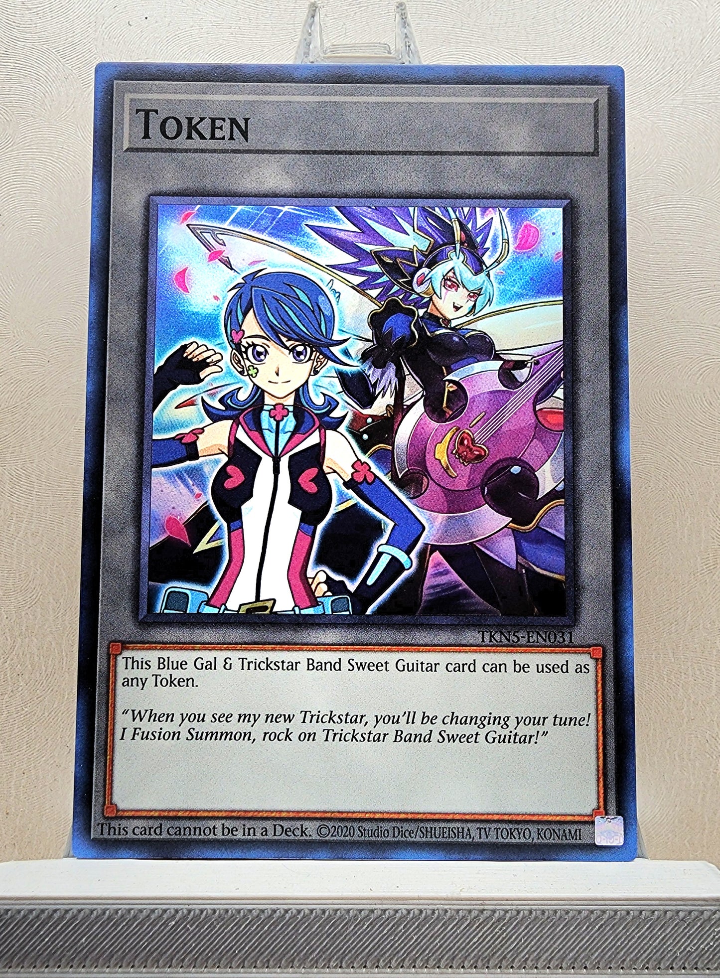 Yugioh! 1x Blue Gal & Trickstar Band Sweet Guitar Token (TKN5 - Super Rare) Unli Edition
