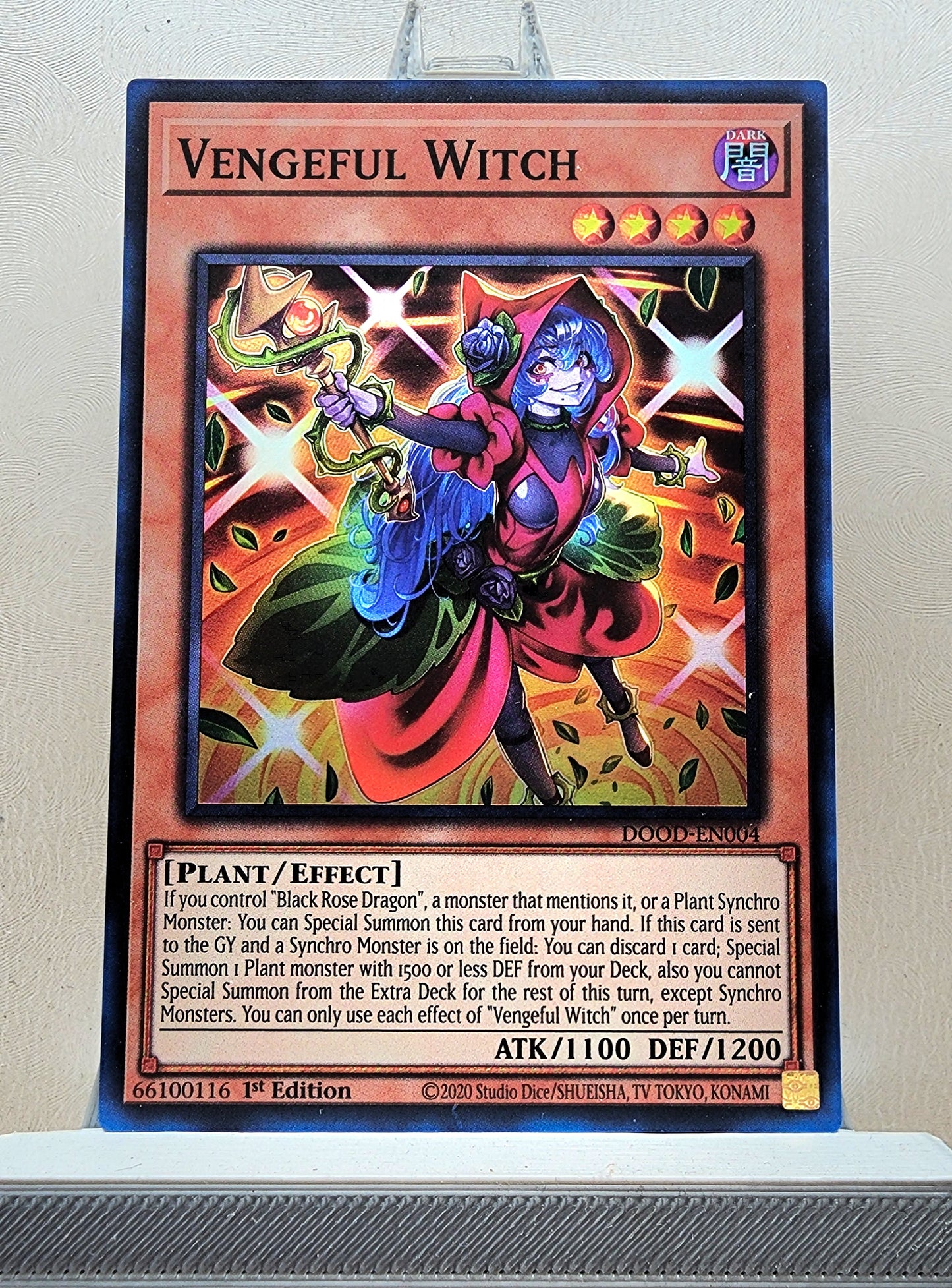 Yugioh! 1x Vengeful Witch (DOOD - Super Rare) 1st Edition