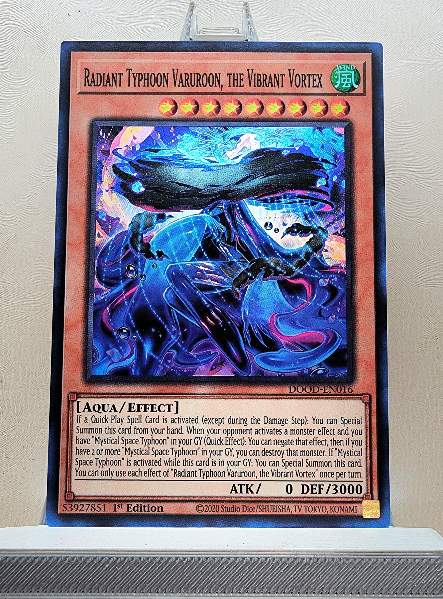 Yugioh! 1x Radiant Typhoon Varuroon, the Vibrant Vortex (DOOD - Super Rare) 1st Edition