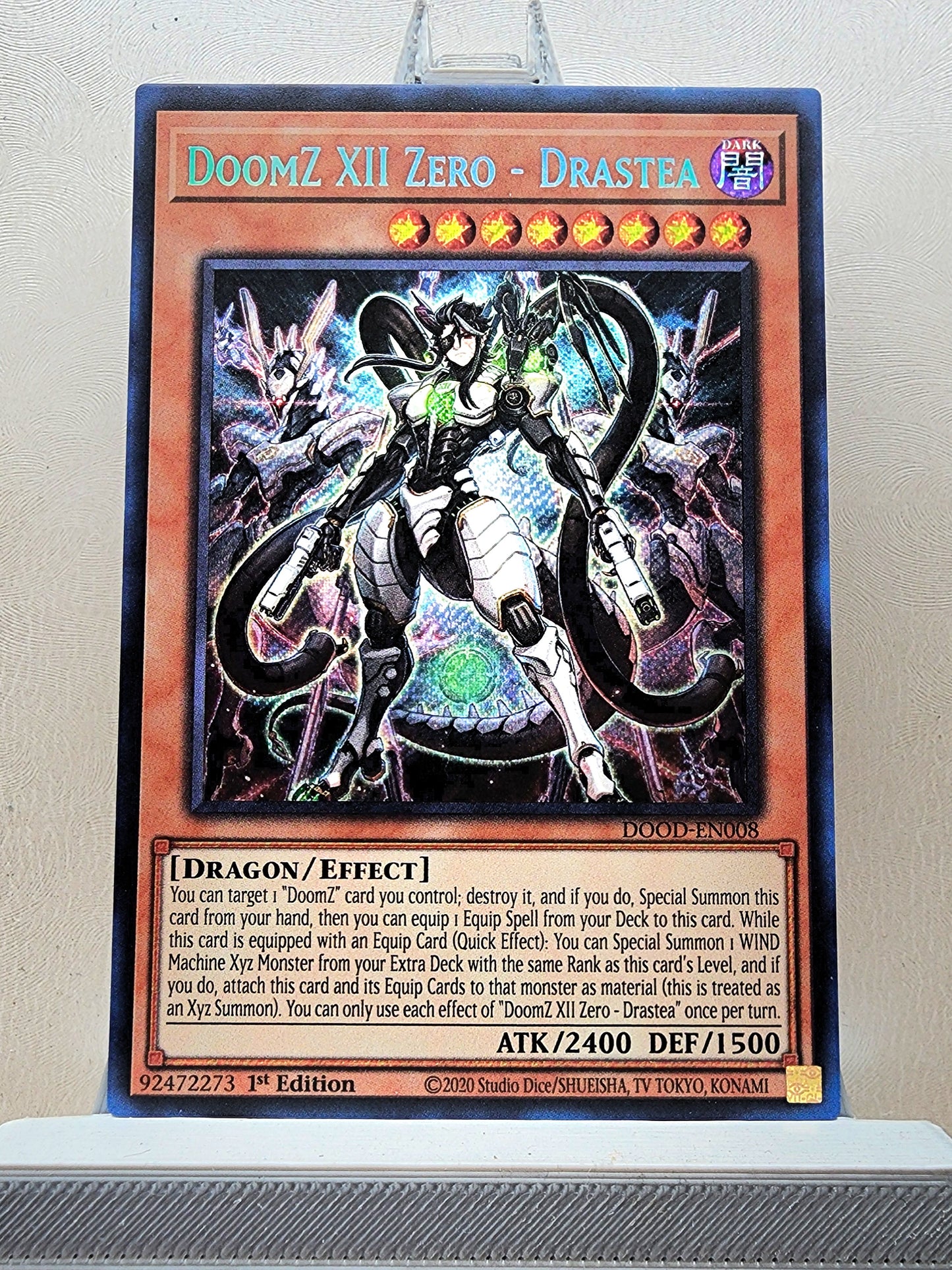 Yugioh! 1x DoomZ XII Zero - Drastea (DOOD - Secret Rare) 1st Edition