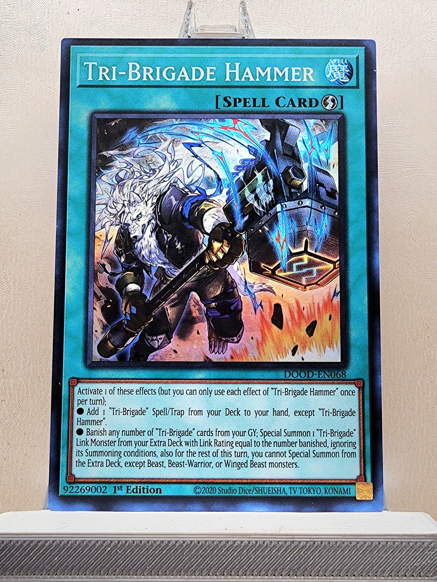 Yugioh! 1x Tri-Brigade Hammer (DOOD - Super Rare) 1st Edition
