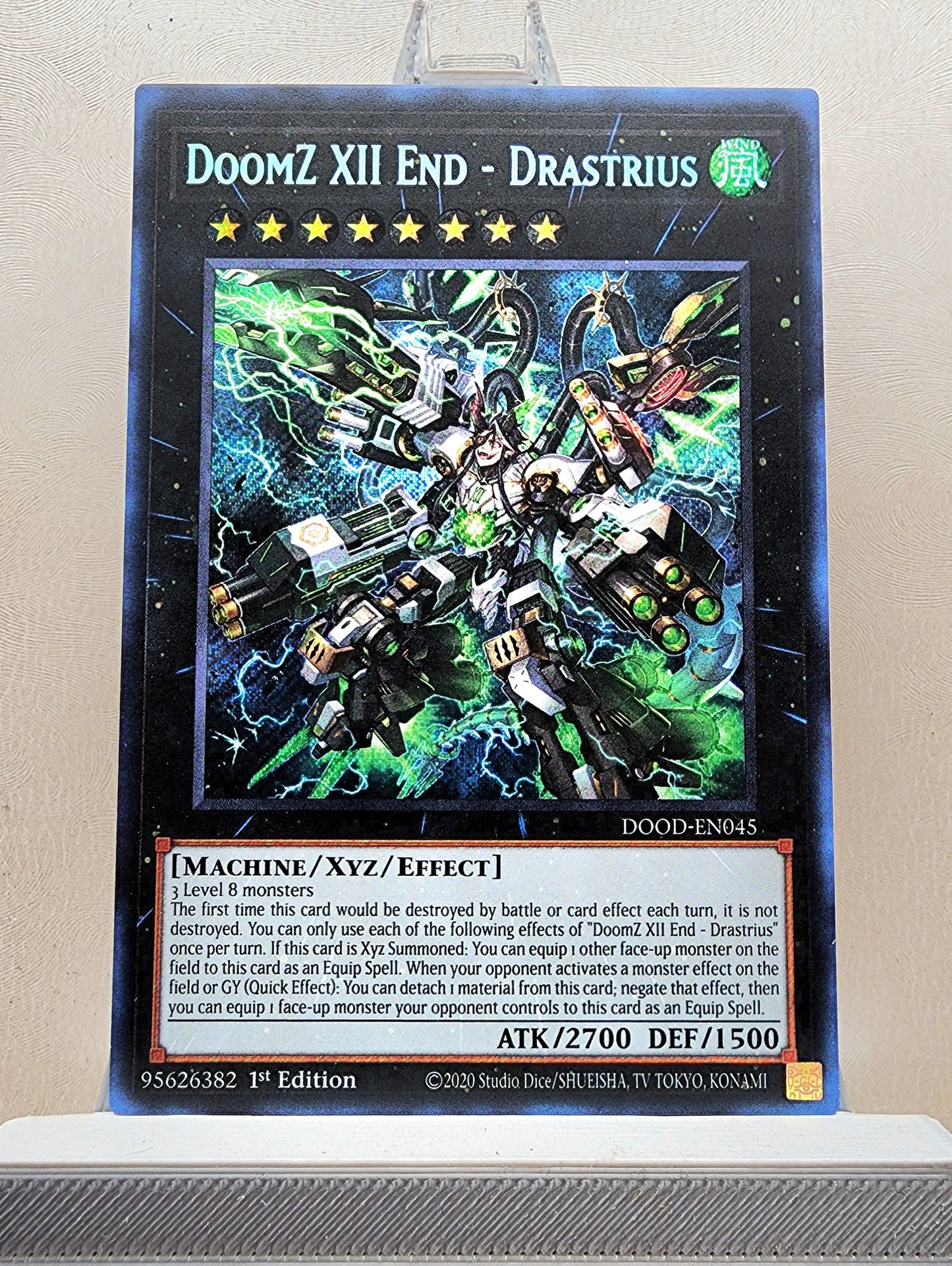 Yugioh! 1x DoomZ XII End - Drastrius (DOOD - Secret Rare) 1st Edition
