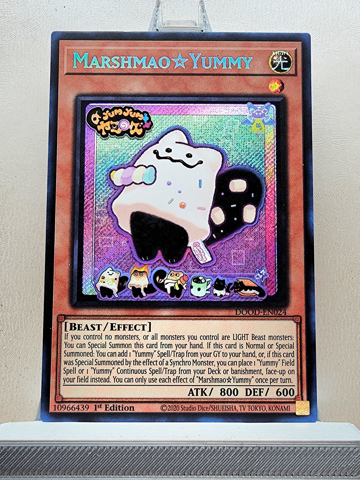 Yugioh! 1x Marshmao☆Yummy (DOOD - Secret Rare) 1st Edition
