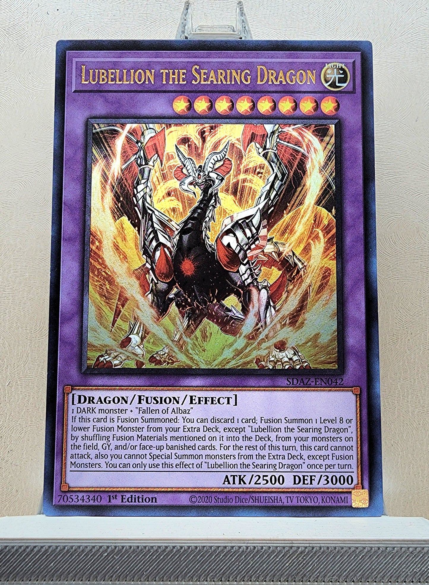 Yugioh! 1x Lubellion the Searing Dragon (SDAZ - Ultra Rare) 1st Edition