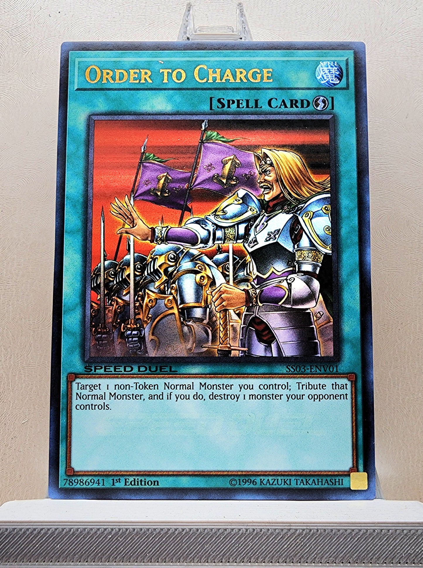 Yugioh! 1x Order To Charge (SS03 - Ultra Rare) 1st Edition