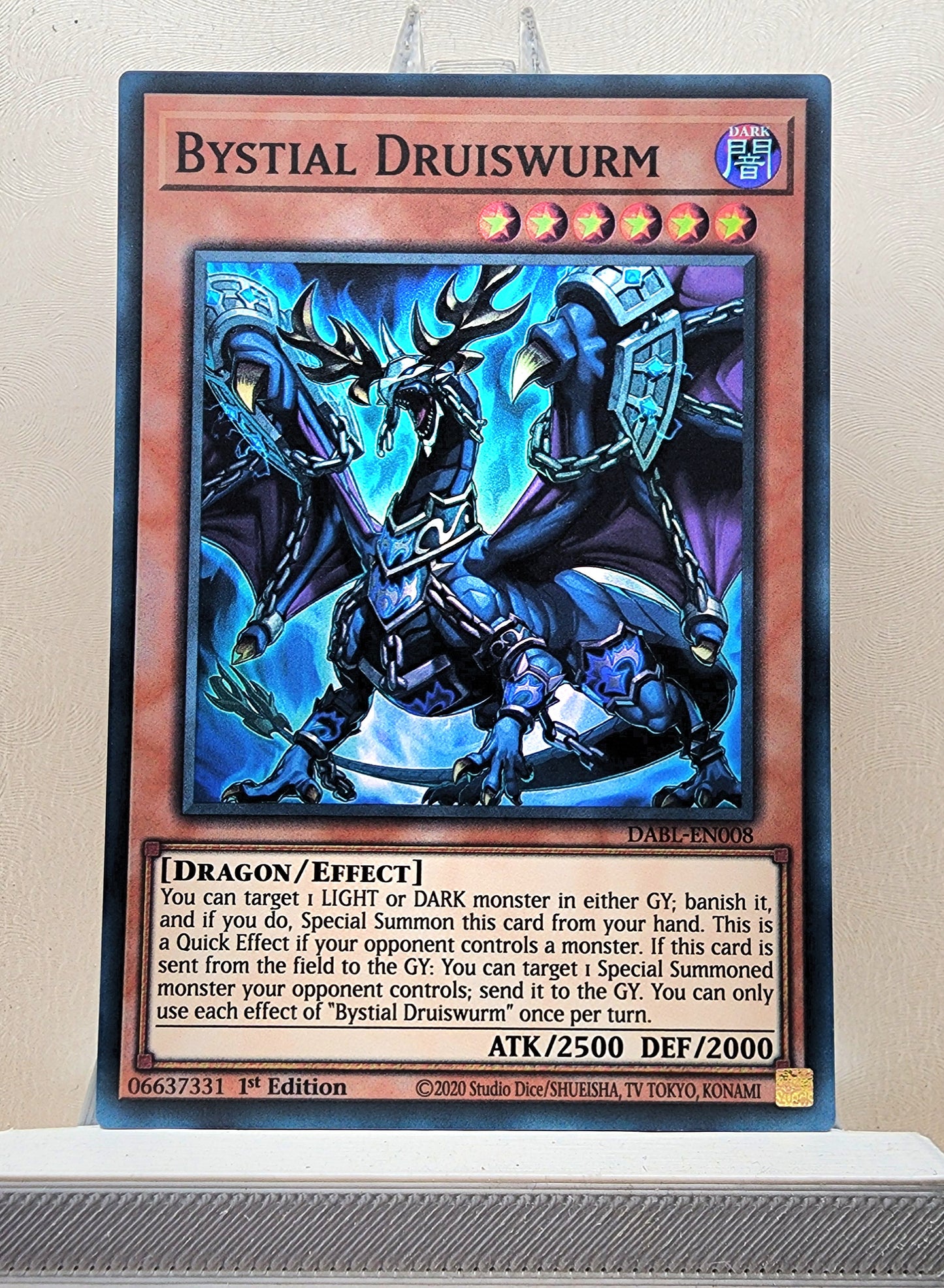 Yugioh! 1x Bystial Druiswurm (DABL - Super Rare) 1st Edition