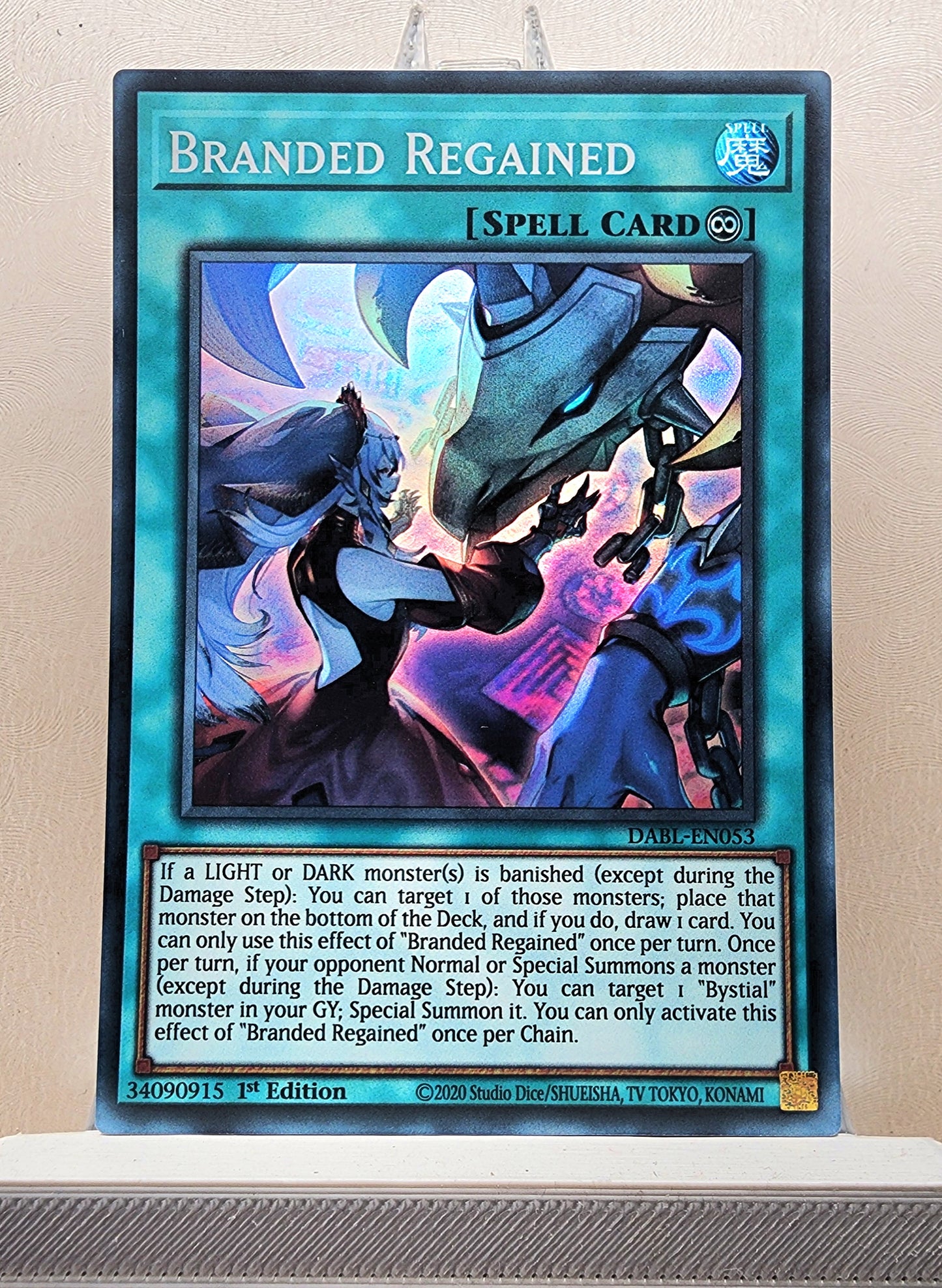 Yugioh! 1x Branded Regained (DABL - Super Rare) 1st Edition