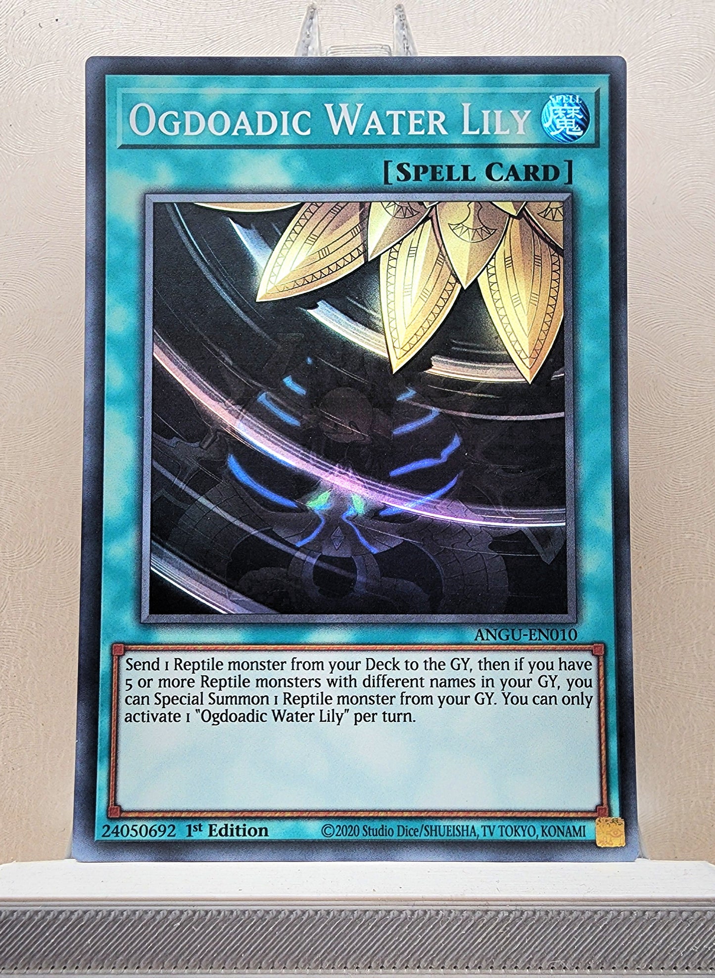 Yugioh! 1x Ogdoadic Water Lily (ANGU - Super Rare) 1st Edition