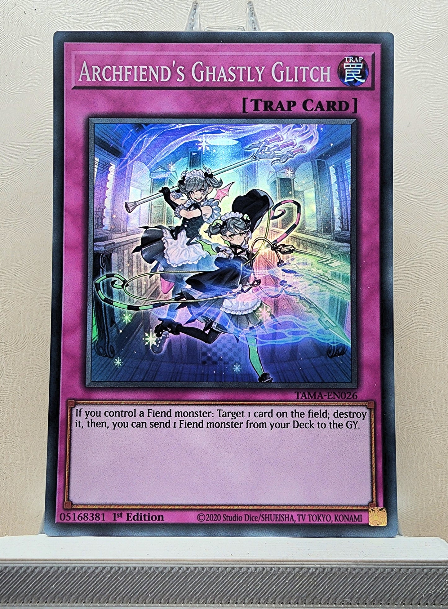 Yugioh! 1x Archfiend's Ghastly Glitch (TAMA - Super Rare) 1st Edition