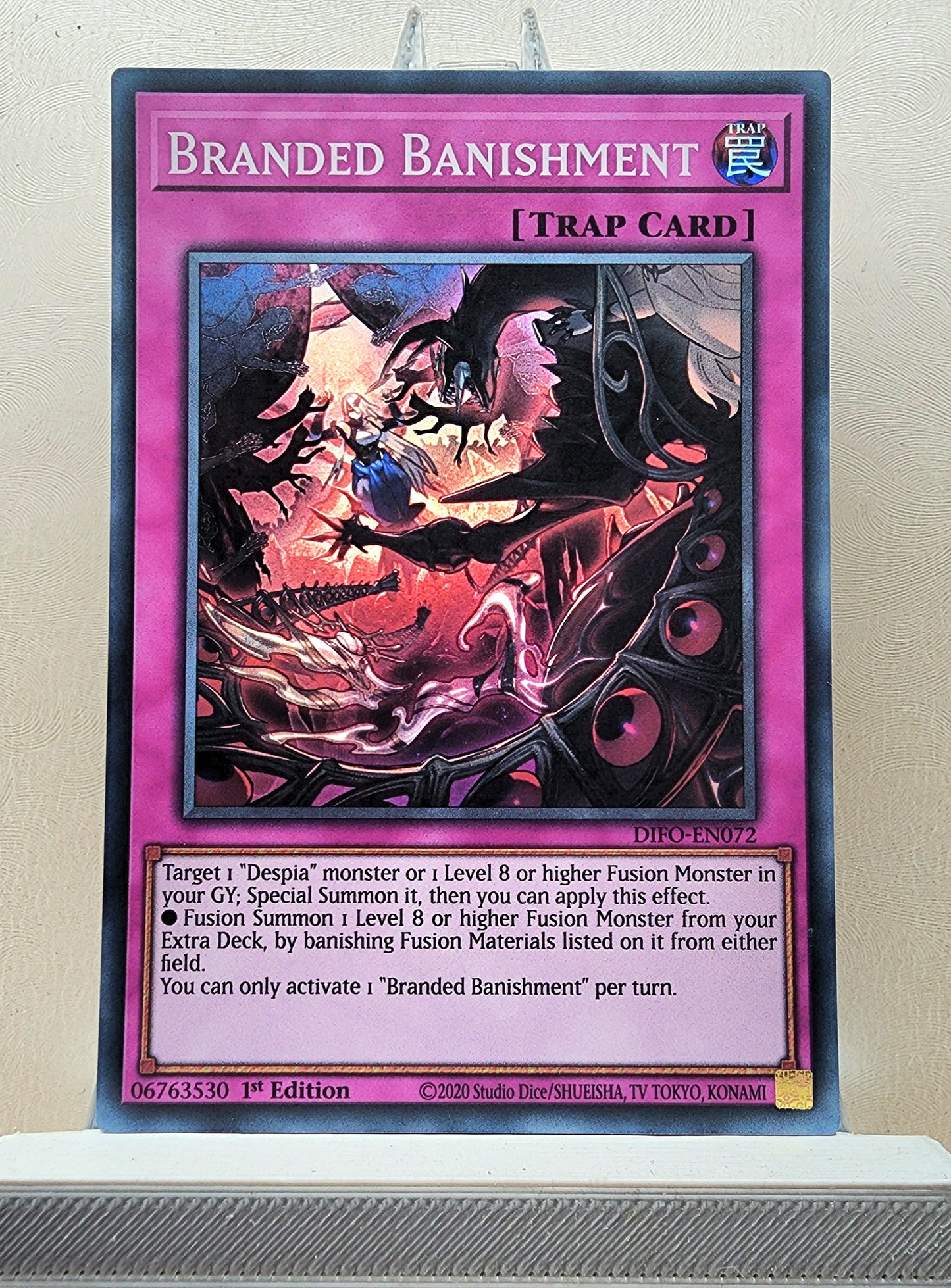 Yugioh! 1x Branded Banishment (DIFO - Super Rare) 1st Edition