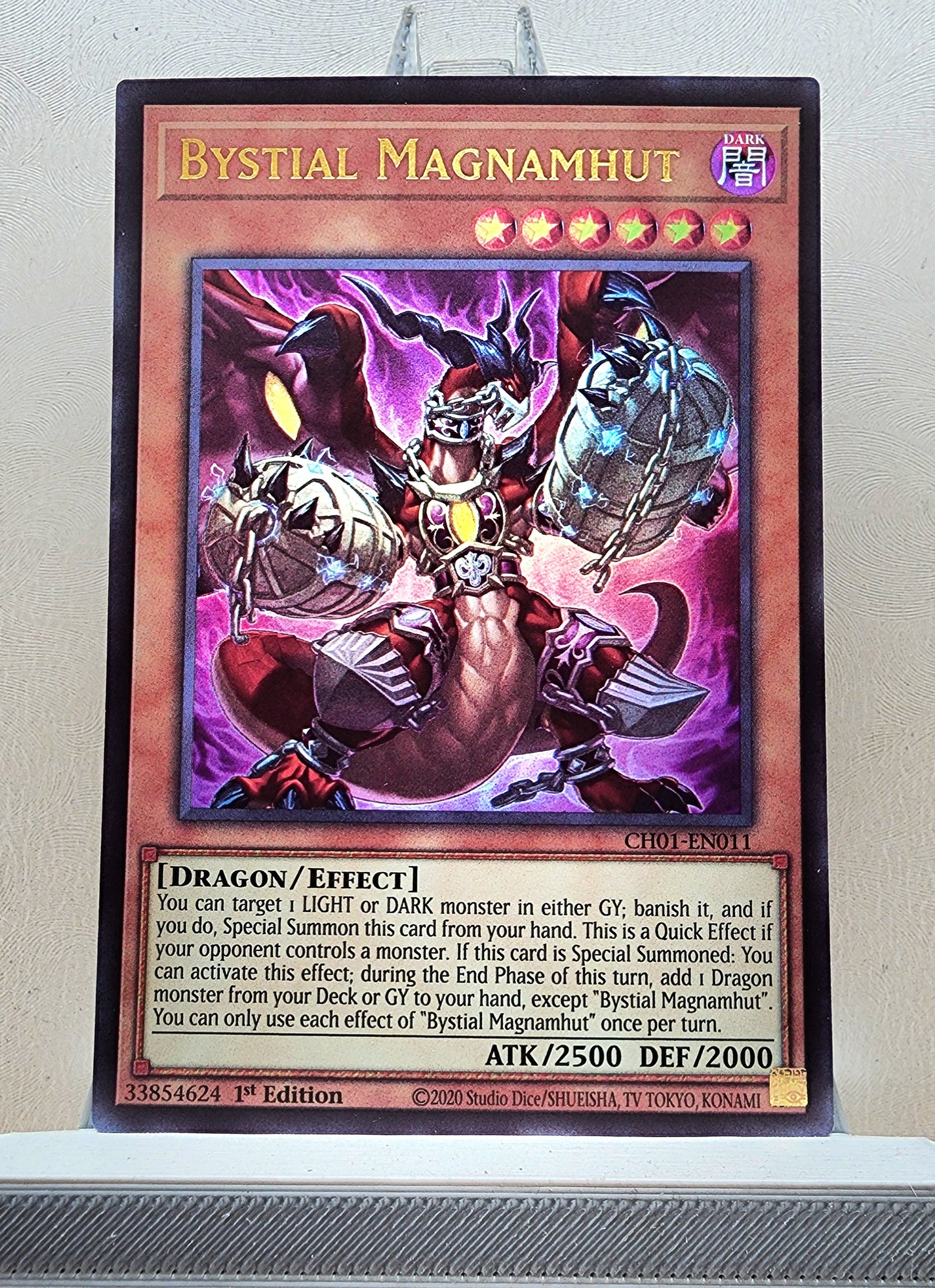 Yugioh! 1x Bystial Magnamhut (CH01 - Ultra Rare) 1st Edition
