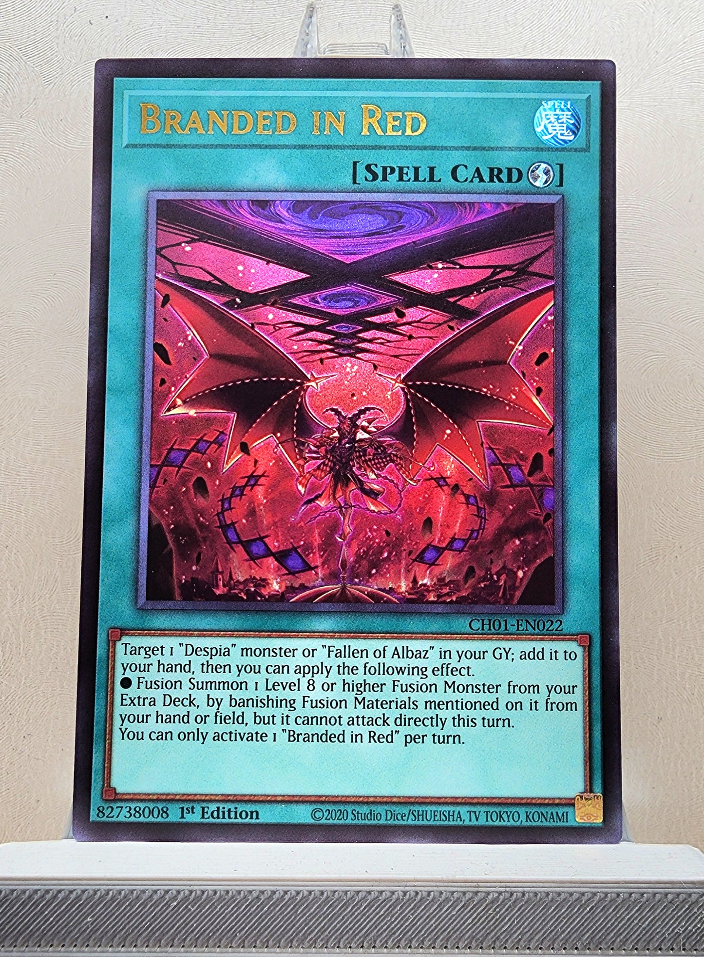 Yugioh! 1x Branded in Red (CH01 - Ultra Rare) 1st Edition