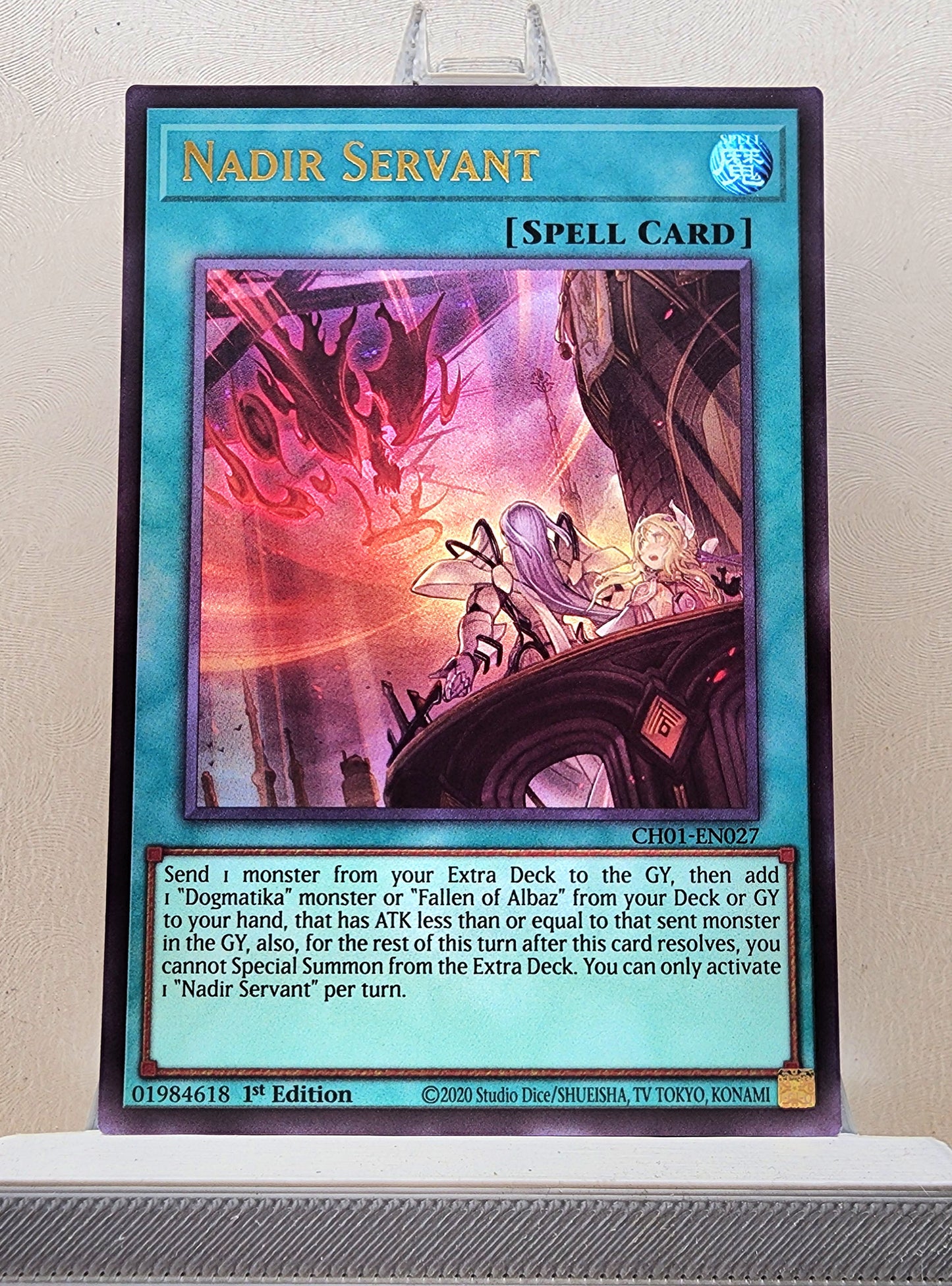 Yugioh! 1x Nadir Servant (CH01 - Ultra Rare) 1st Edition