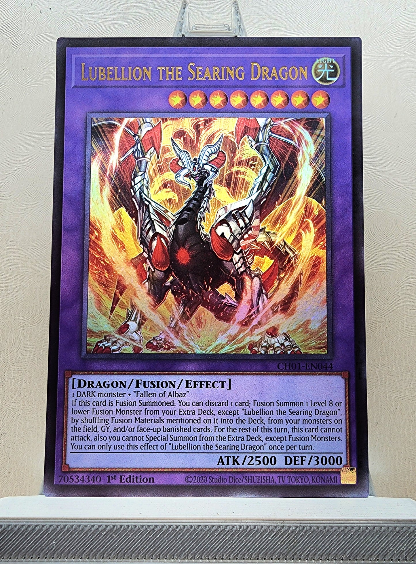 Yugioh! 1x Lubellion the Searing Dragon (CH01 - Ultra Rare) 1st Edition