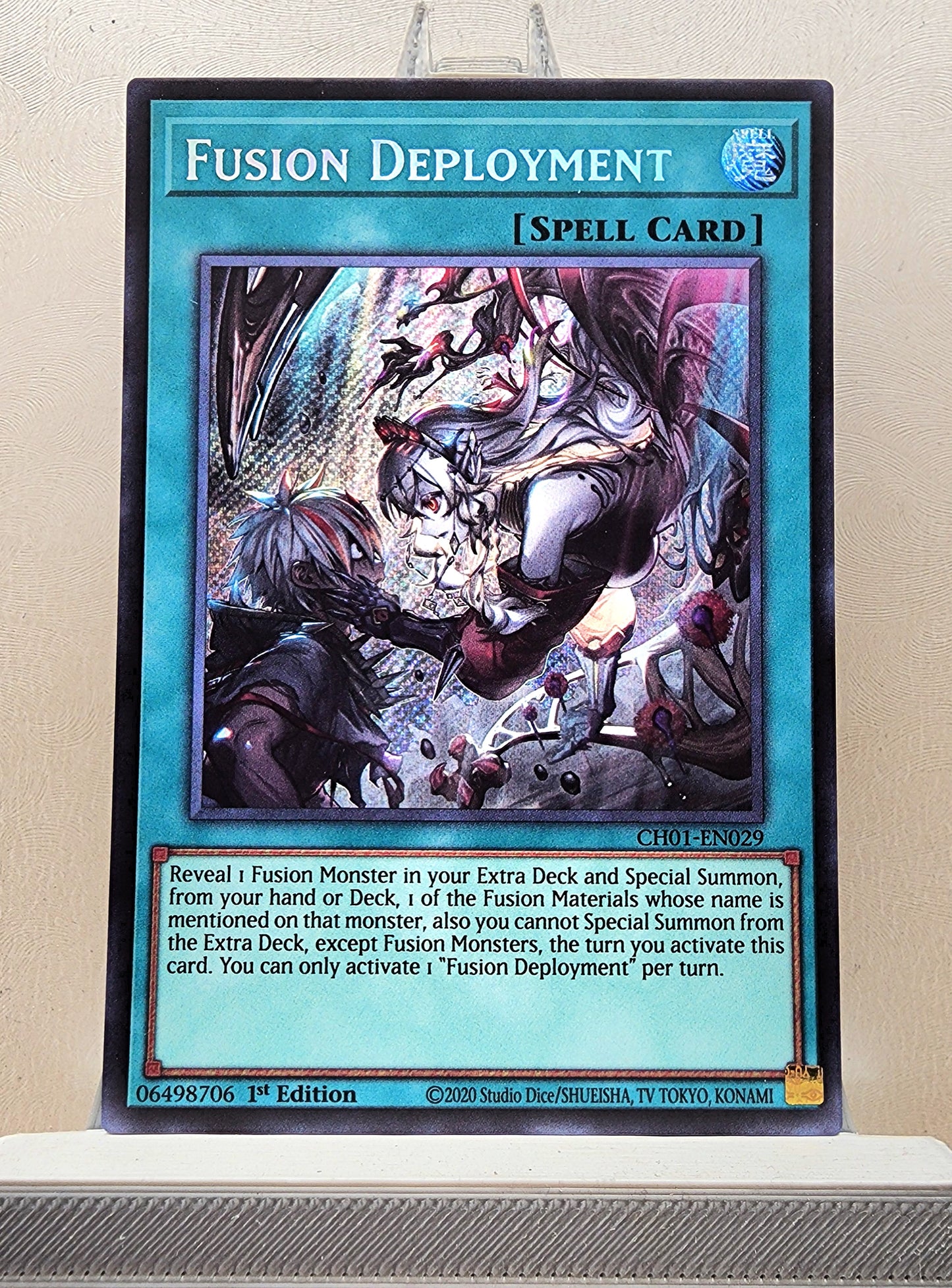 Yugioh! 1x Fusion Deployment New Art (CH01 - Secret Rare) 1st Edition