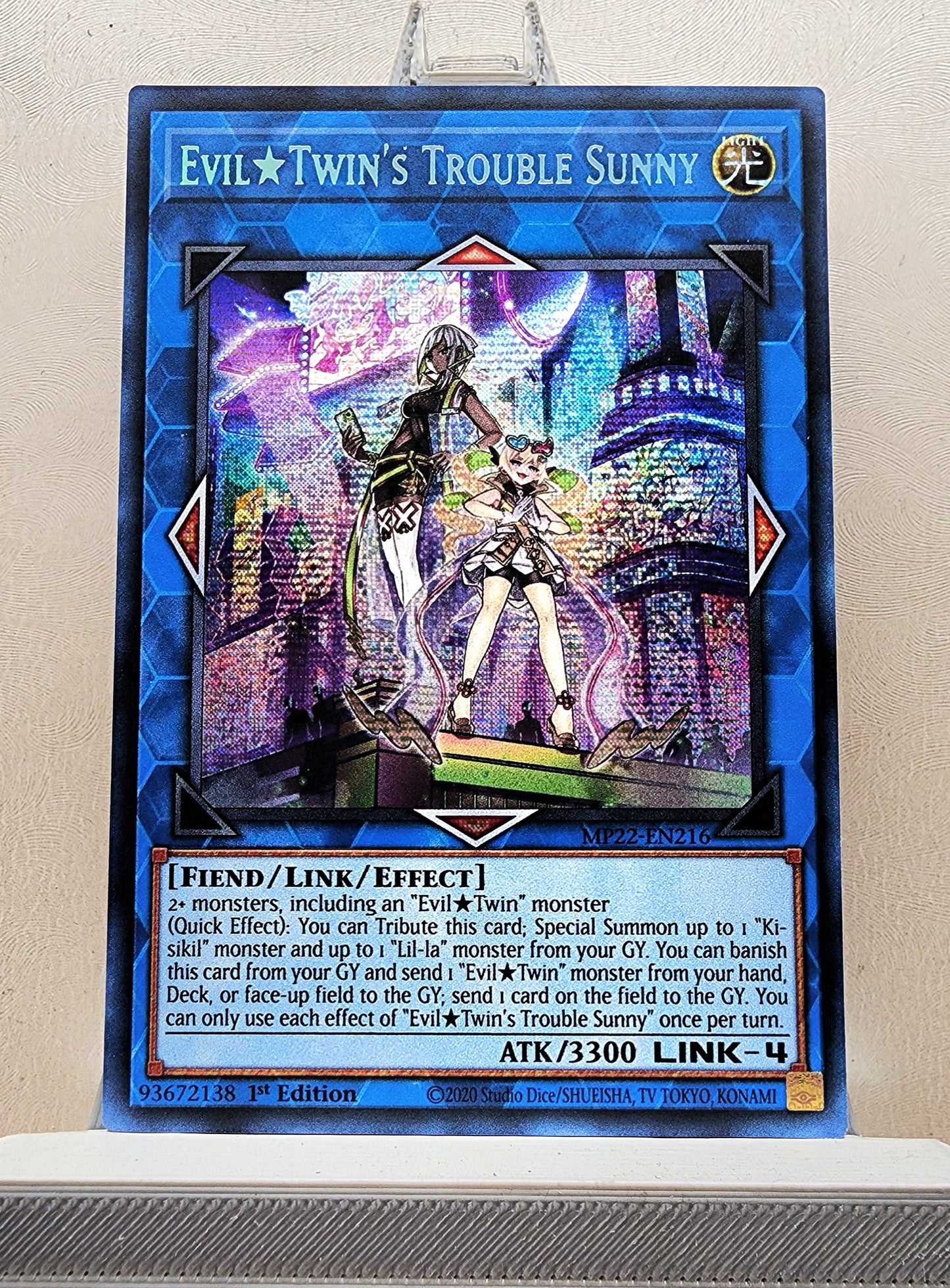 Yugioh! 1x Evil★Twin's Trouble Sunny (MP22 - Prismatic Secret Rare) 1st Edition