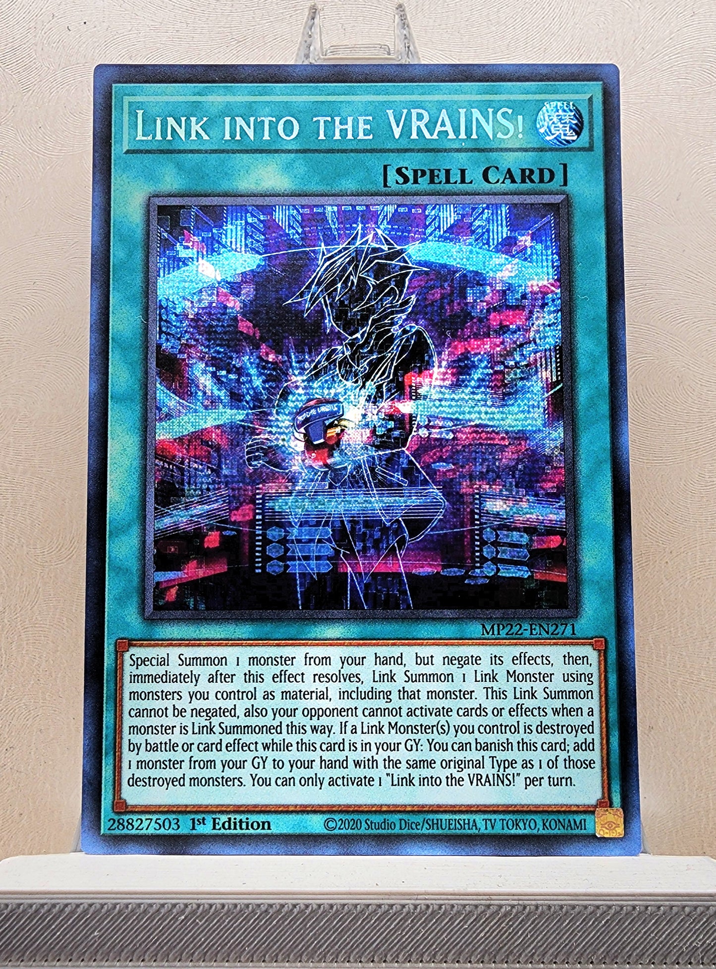 Yugioh! 1x Link into the VRAINS! (MP22 - Prismatic Secret Rare) 1st Edition