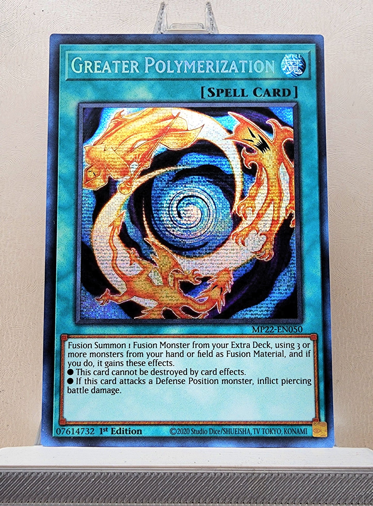 Yugioh! 1x Greater Polymerization (MP22 - Prismatic Secret Rare) 1st Edition