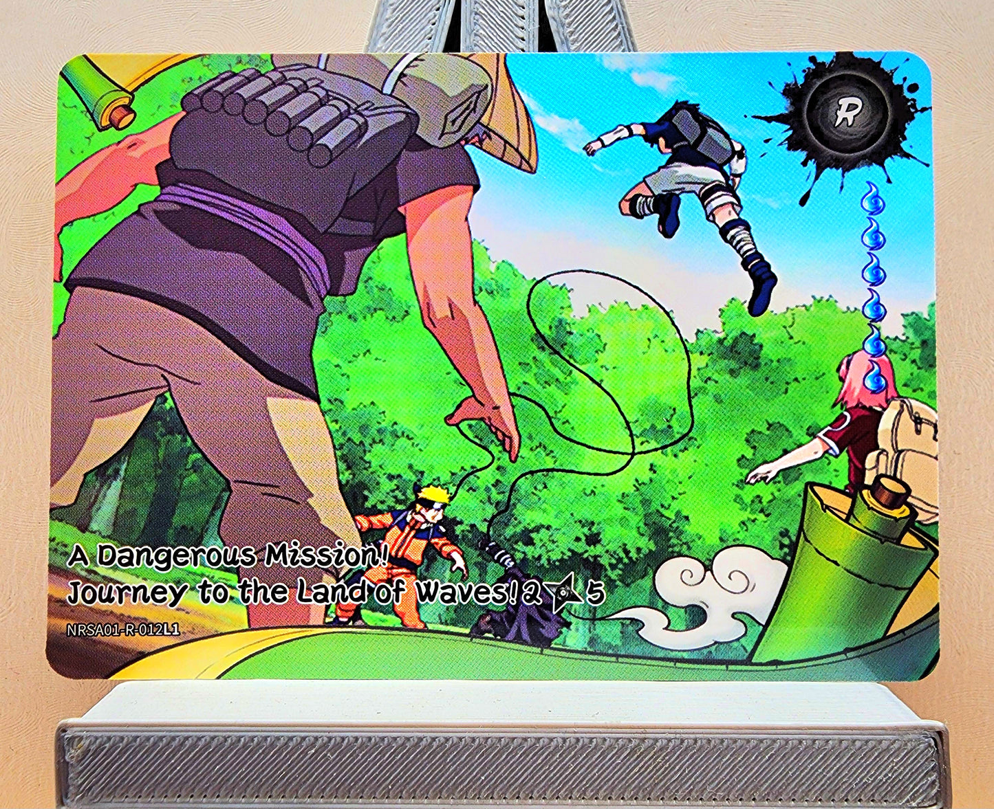 Naruto! 1x A Dangerous Mission! Journey to the Land of Waves 2𖣘5 - R (NRSA01-R-012L1 - 2025 Kayou Naruto: Heaven Scroll English)