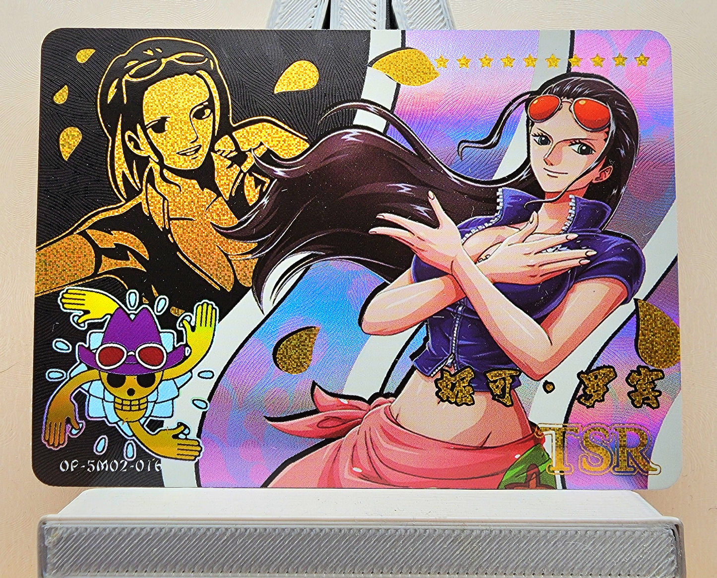 1x Nico Robin - TSR Foil (OP-5M02-016 - 2021 One Piece Chinese Card)
