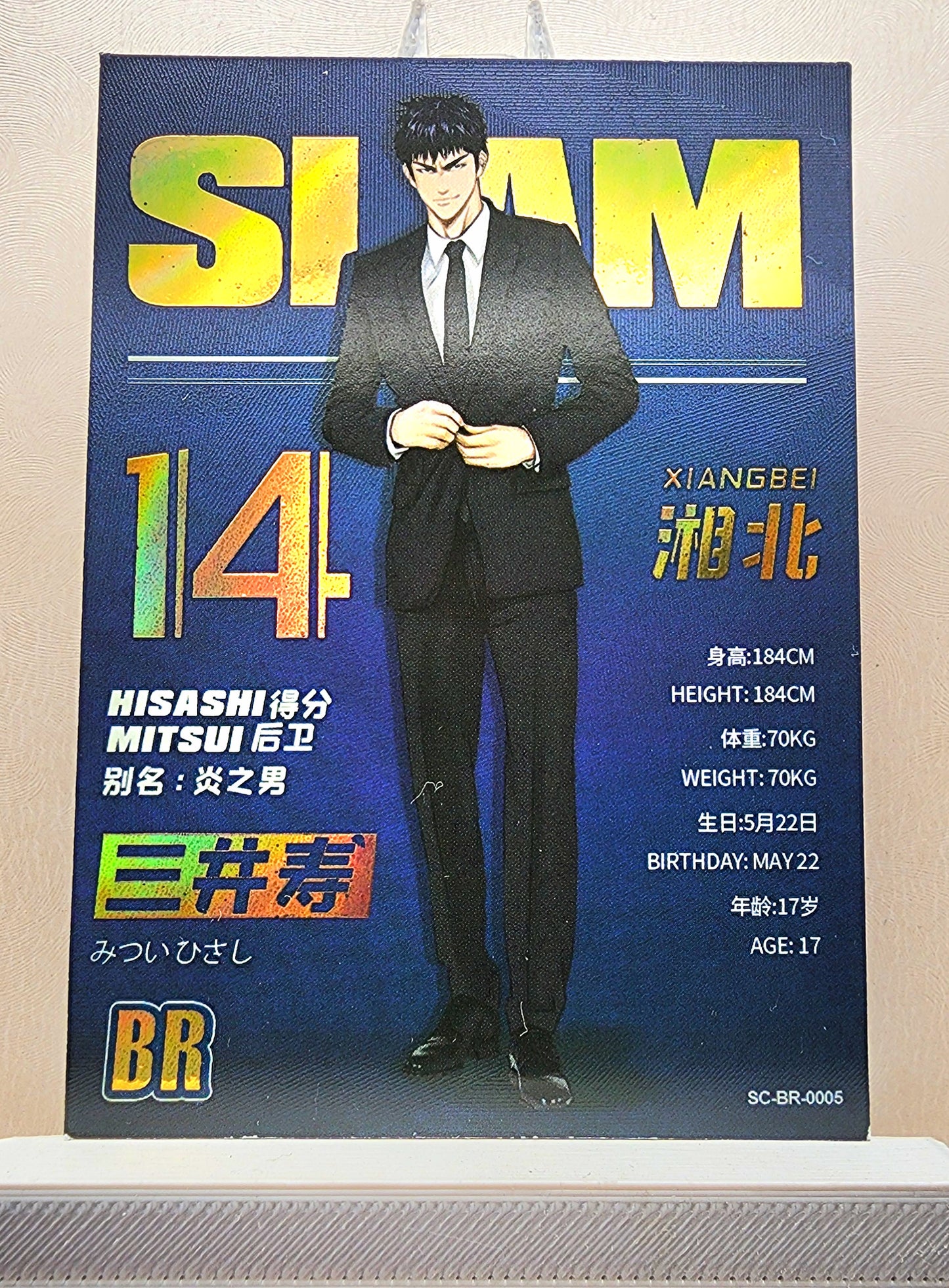 1x Hisashi Mitsui - BR (#005 - 2022 Slam Dunk Chinese Card)