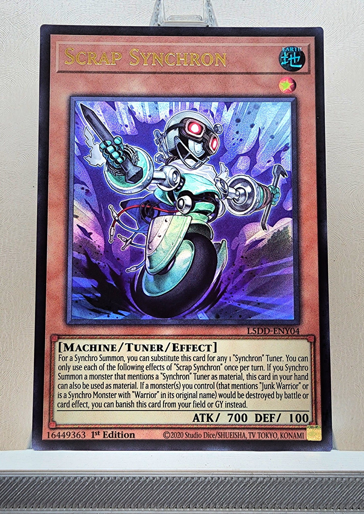 Yugioh! 1x Scrap Synchron (L5DD - Ultra Rare) 1st Edition