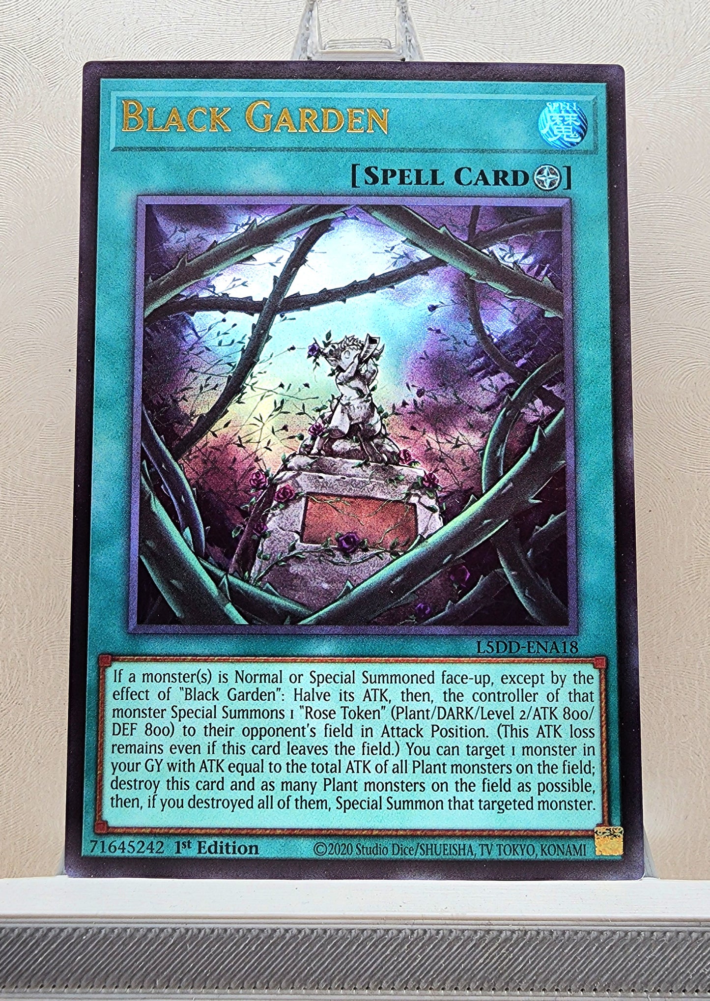 Yugioh! 1x Black Garden (L5DD - Ultra Rare) 1st Edition