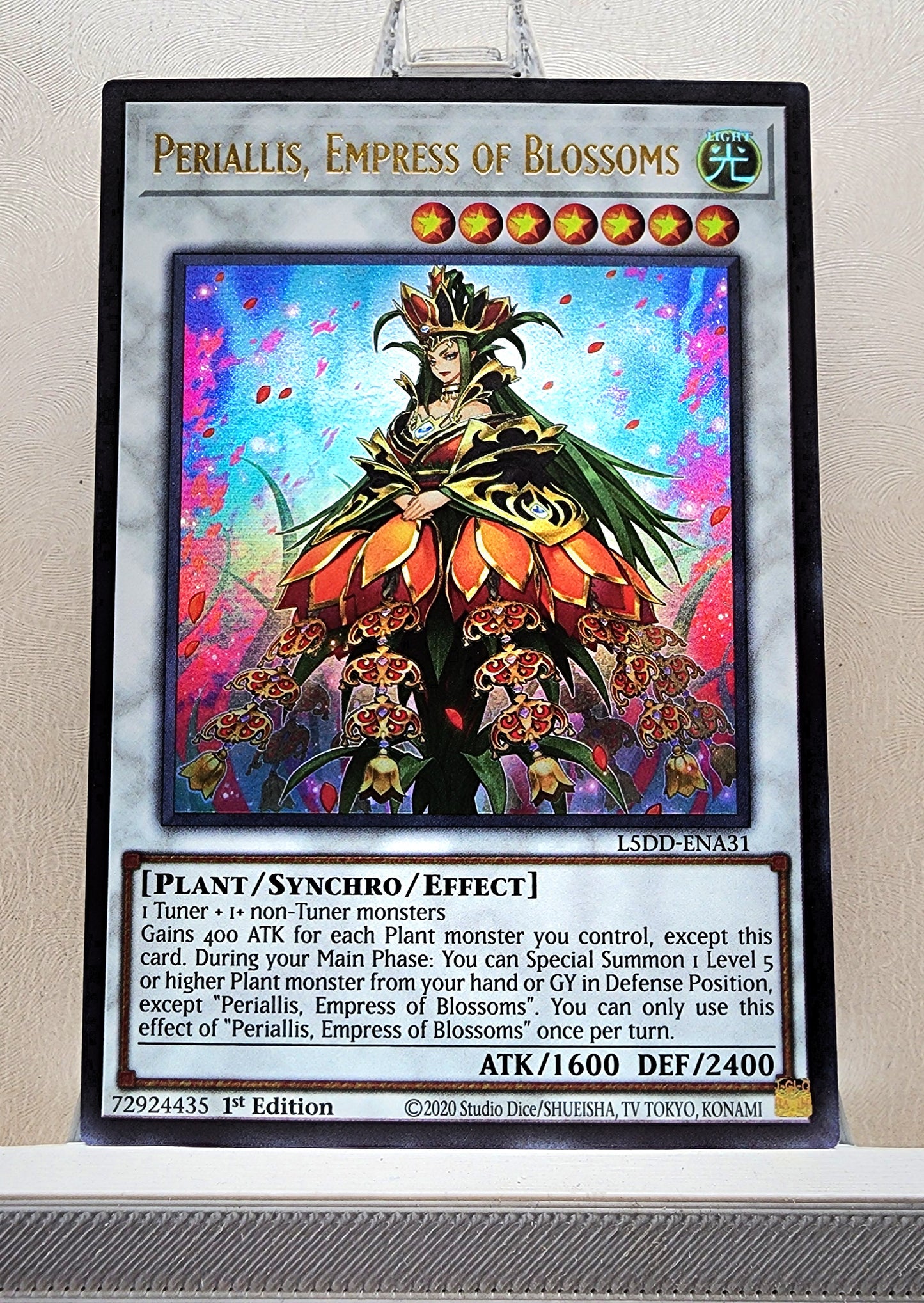 Yugioh! 1x Periallis, Empress of Blossoms (L5DD - Ultra Rare) 1st Edition