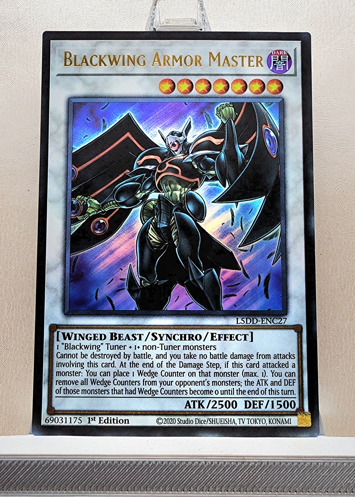 Yugioh! 1x Blackwing Armor Master (L5DD - Ultra Rare) 1st Edition
