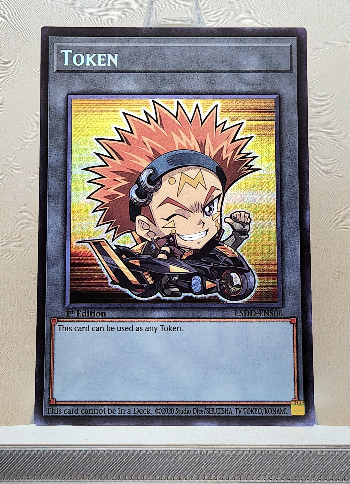 Yugioh! 1x Crow Token Chibi Artwork (L5DD - Secret Rare) 1st Edition