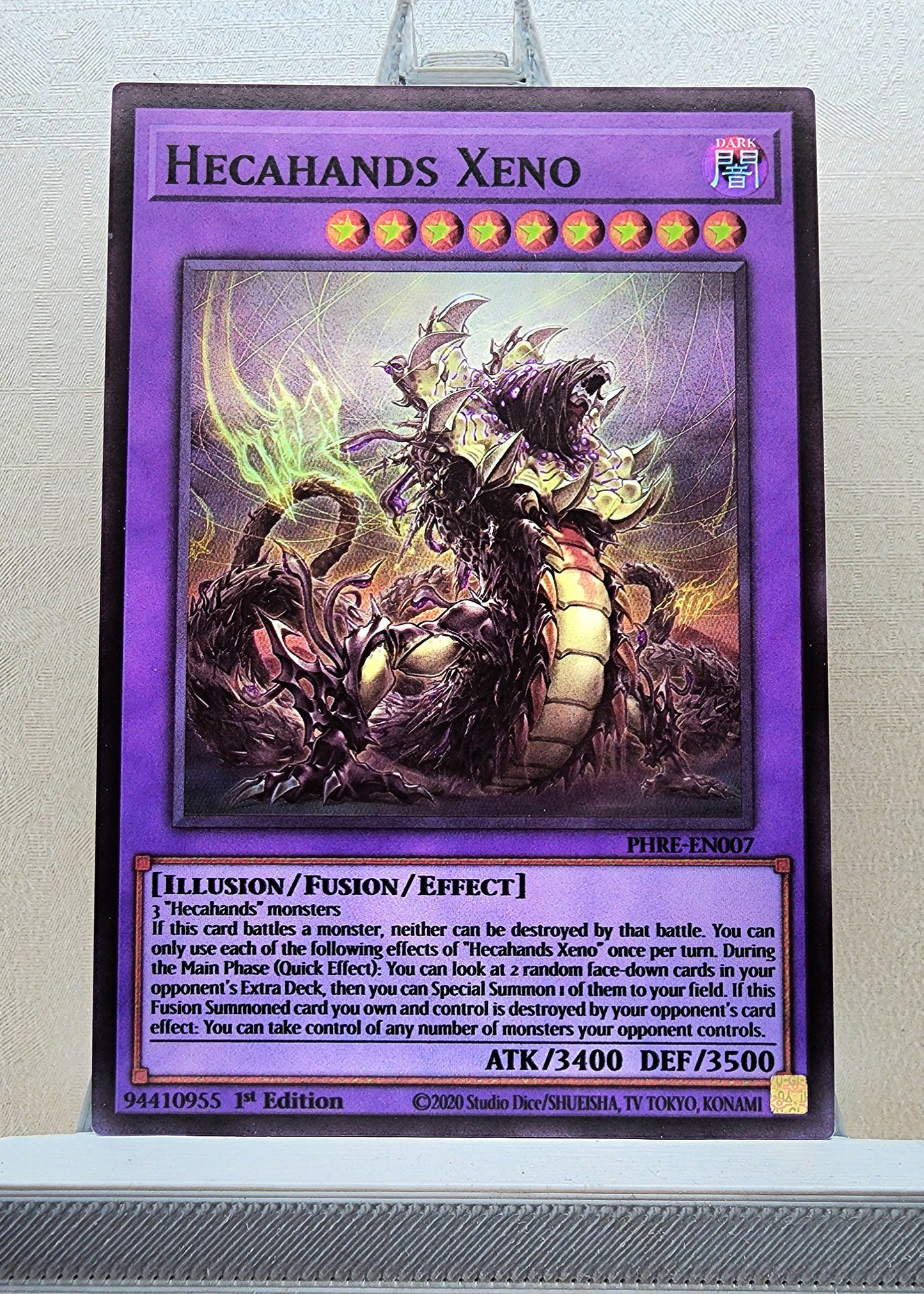 Yugioh! 1x Hecahands Xeno (PHRE - Super Rare) 1st Edition