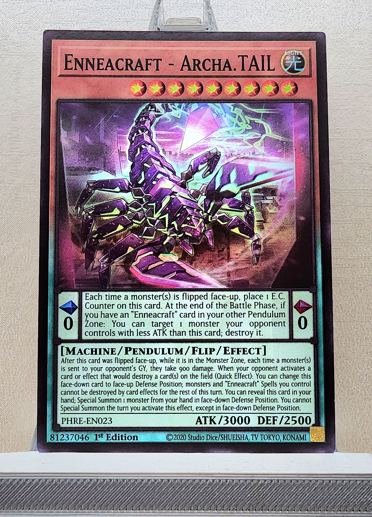 Yugioh! 1x Enneacraft - Archa.TAIL (PHRE - Super Rare) 1st Edition